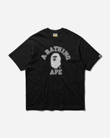 A Bathing Ape Pixal College Relaxed Fit Tee M Black T-Shirts Shortsleeve 1K80110343 BLACK