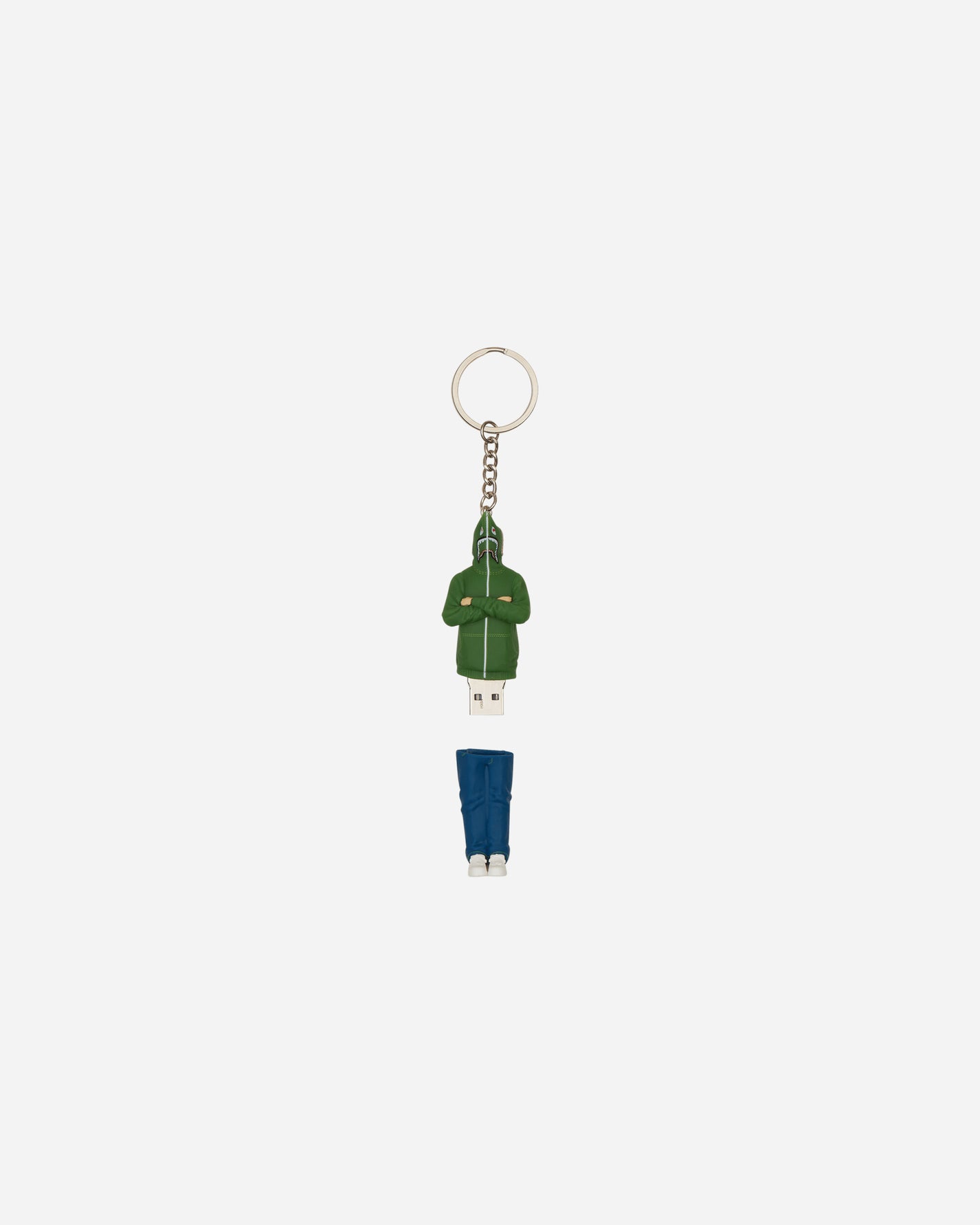 A Bathing Ape Shark Seijin Usb Flash Drive M Green Tech and Audio Cable Sets 1J80182005 GREEN