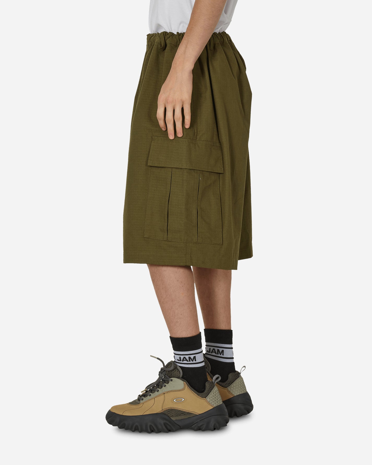 Acne Studios Woven Shorts Olive Green Shorts Short BE0146- AB7