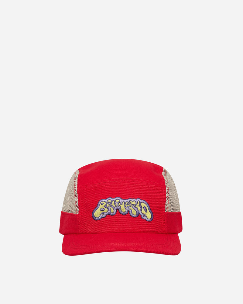 Mesh Panel Camp Hat Red