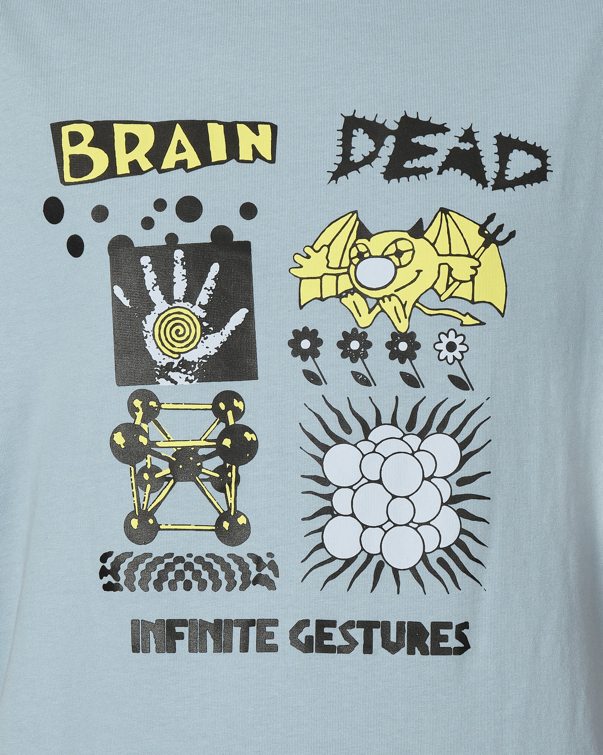 Brain Dead Infinite Gestures T-Shirt Slate T-Shirts Shortsleeve T00003837BL SLATE