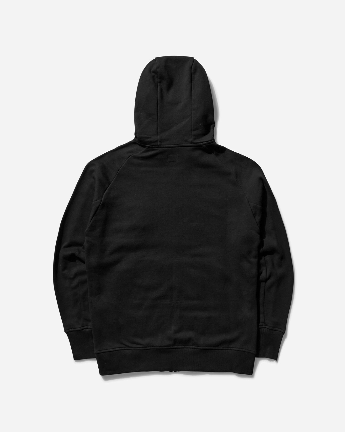 C.P. Company Diagonal Raised Fleece Goggle Zipped Hooded Sweatshirt Black Sweatshirts Hoodies 18CMSS028A-005086W 999