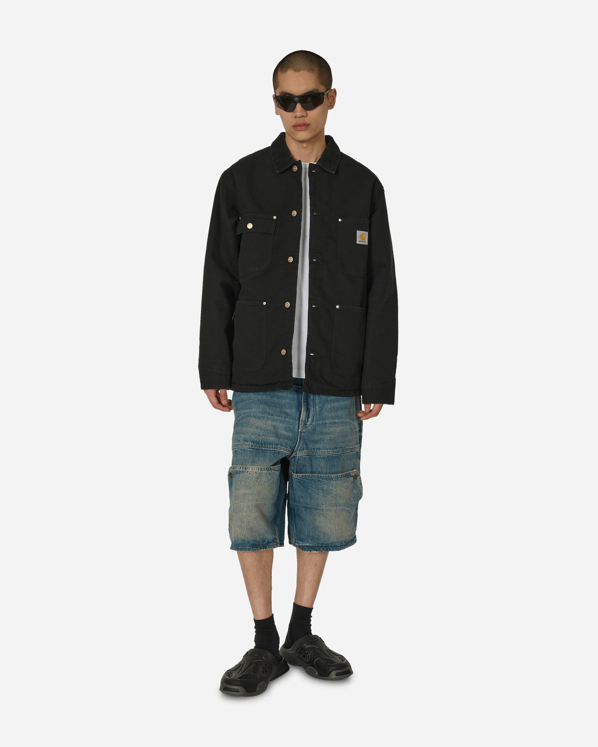 Carhartt WIP Og Chore Coat Black/Black Aged Canvas Coats and Jackets Jackets I027357 00E3K