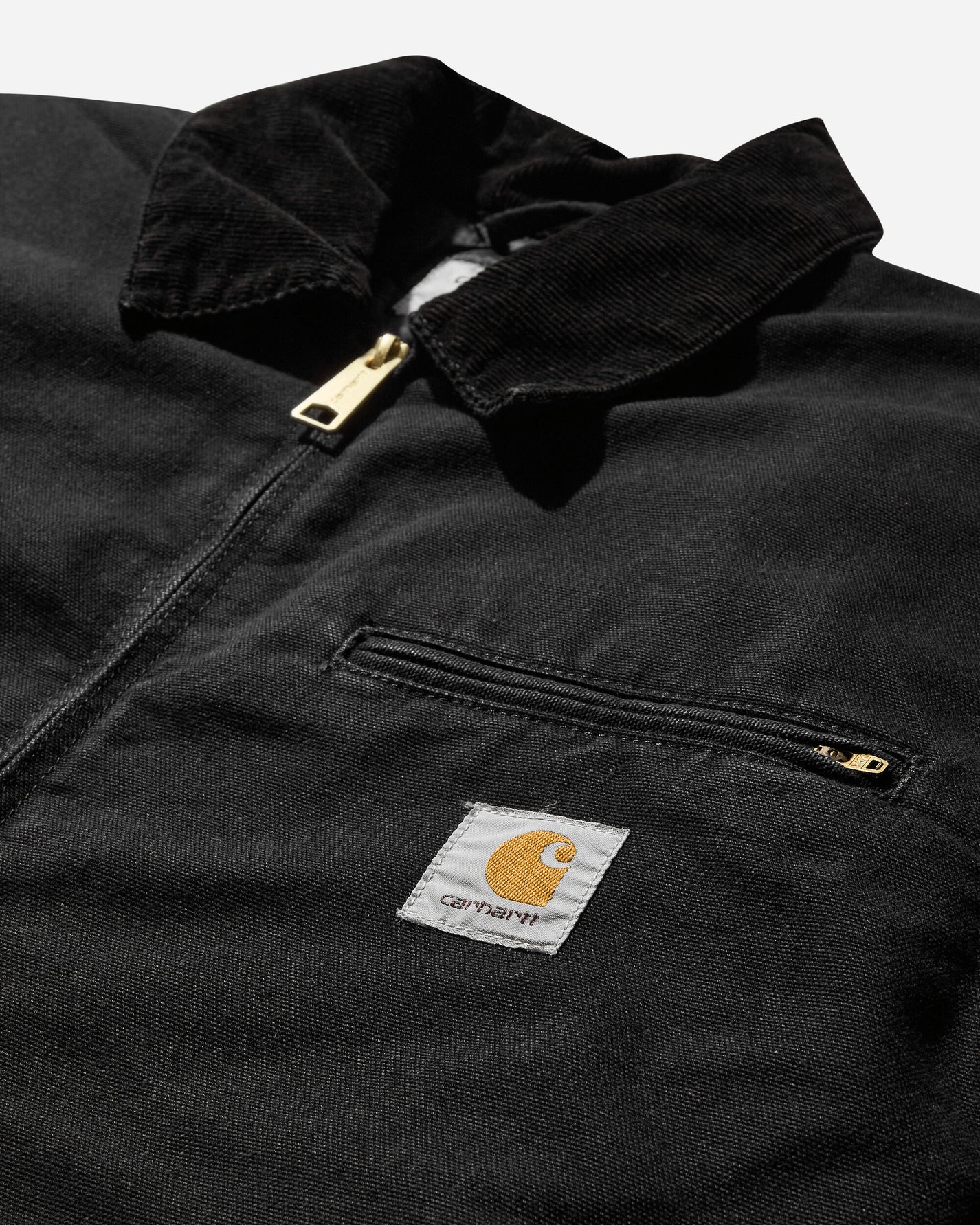 Carhartt WIP Og Detroit Jacket Black/Black Aged Canvas Coats and Jackets Jackets I027358 00E3K