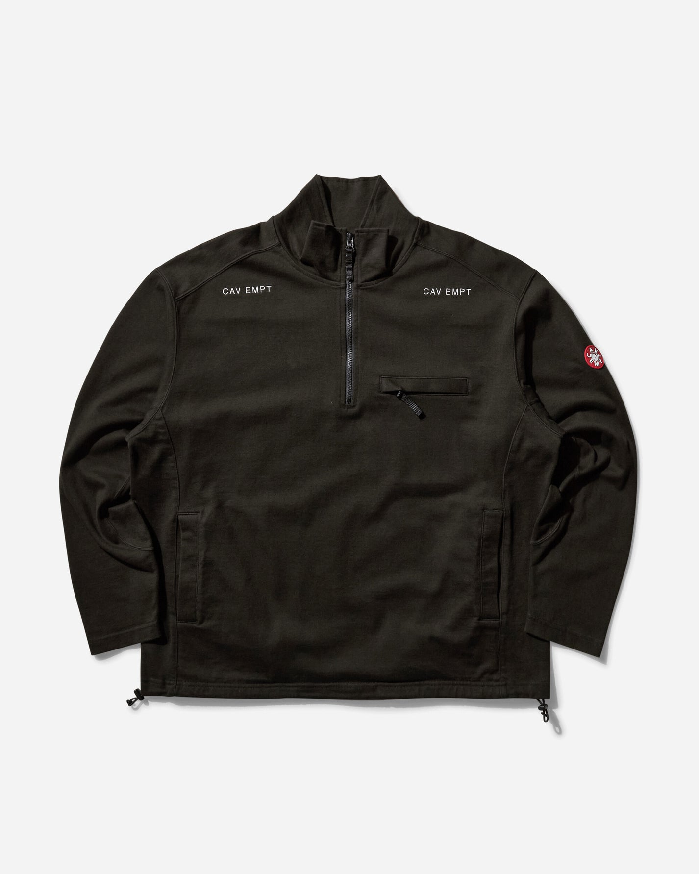 Cav Empt Half Zip Light Pullover Black Sweatshirts Zip-Ups CES26CS15 001