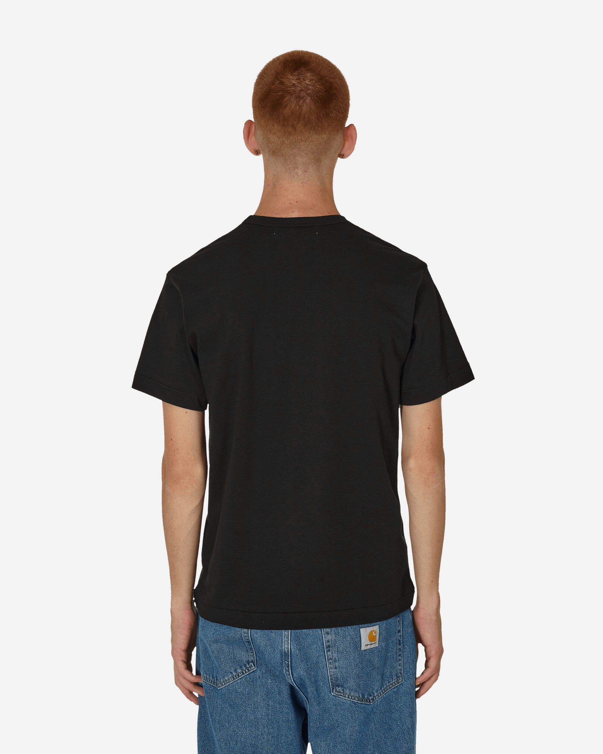 Comme Des Garçons Play T-Shirt Short Sleeve Black T-Shirts Shortsleeve P1T288  1