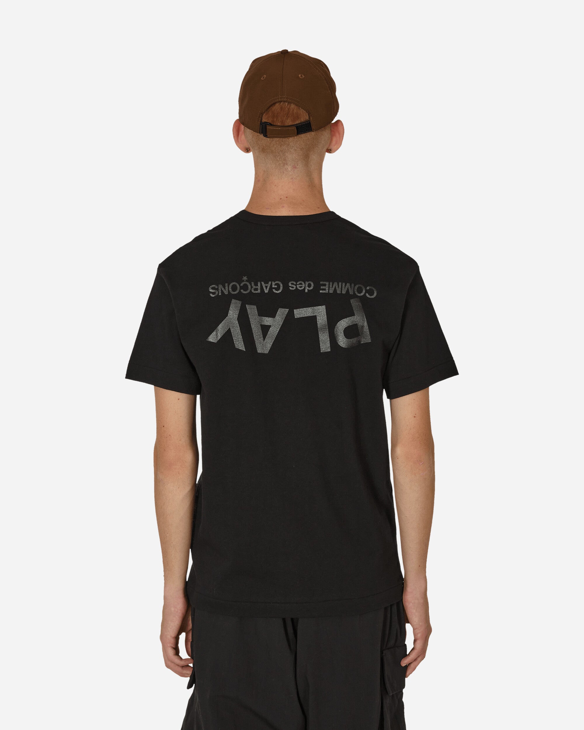 Comme Des Garçons Play T-Shirt Short Sleeve Knit Black T-Shirts Shortsleeve P1T188  1