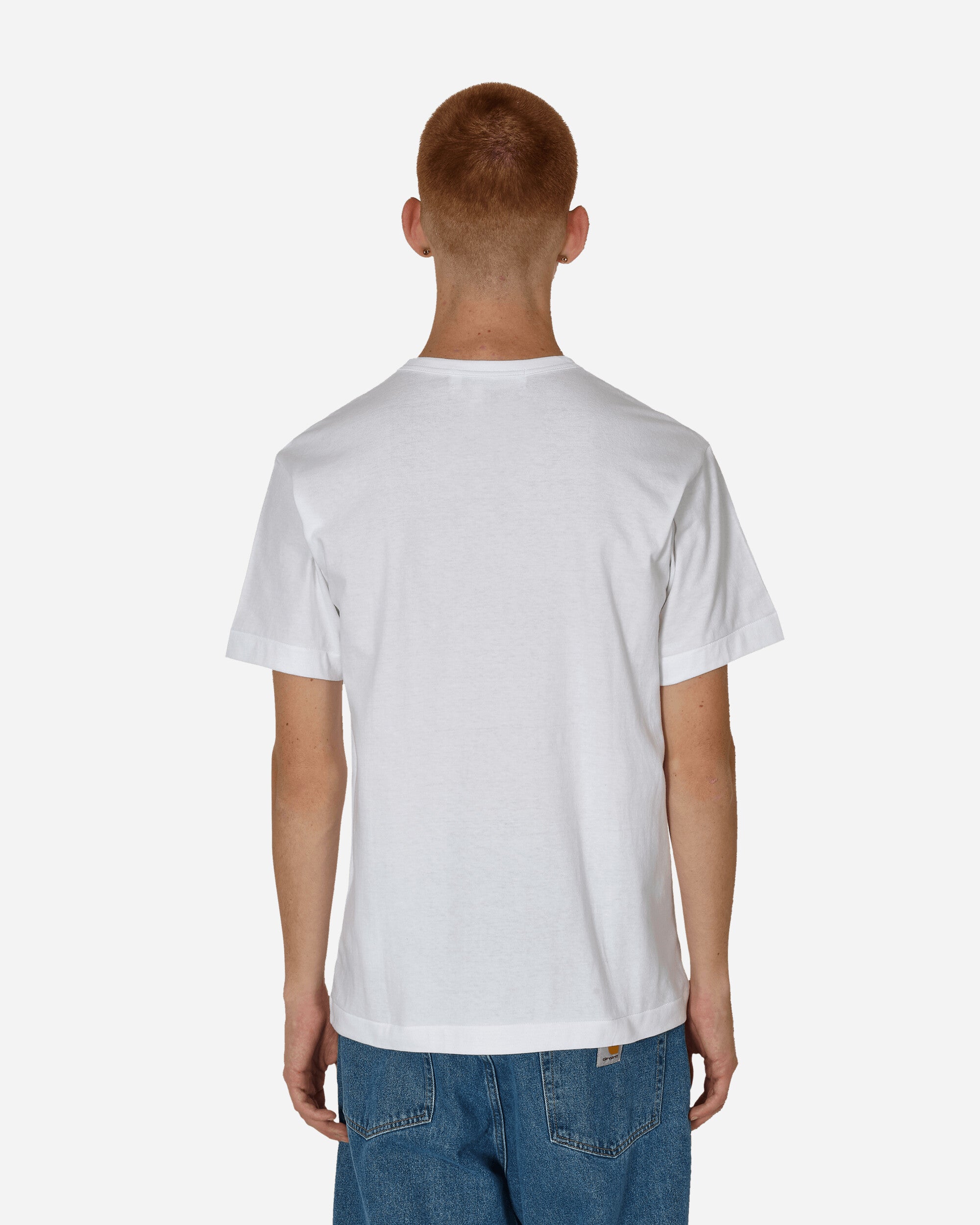 Comme Des Garçons Play T-Shirt Short Sleeve White T-Shirts Shortsleeve P1T288  2