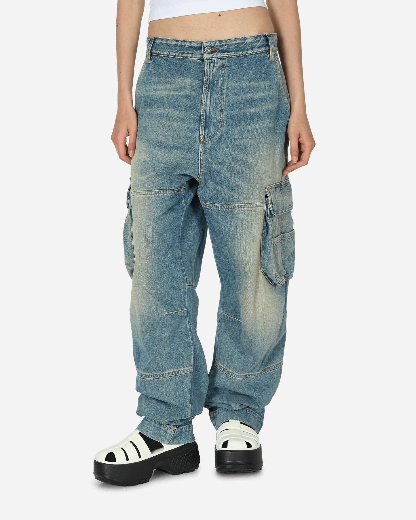 Diesel D-Fish-Cargo 01 Pants Denim A12833 01