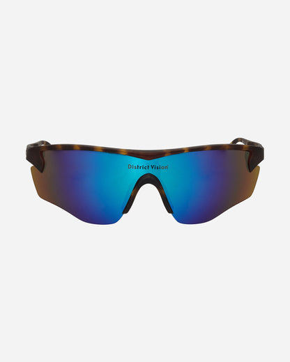 District Vision Junya Racer Tortoise/D+ Blue Mirror Eyewear Sunglasses DVG003 TBM