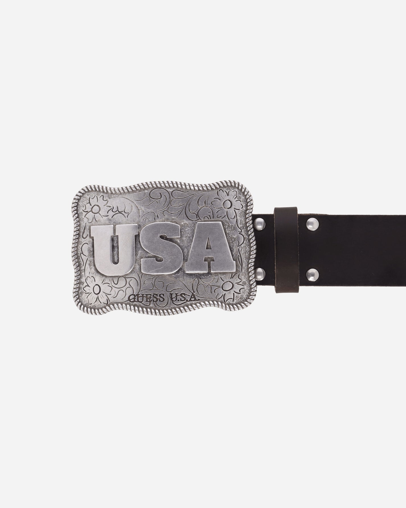 Guess USA Gusa Buckle Belt Gusa Vintage Brown Belts Belt M4BZ04L0VB0 F1DX