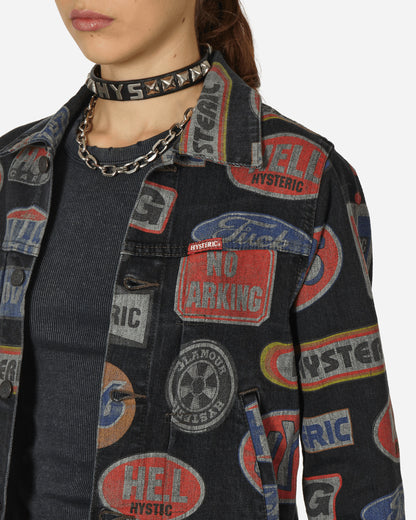 Hysteric Glamour Wmns Jacket Hysteric Motor Black Coats and Jackets Bomber Jackets 01233AB06 99