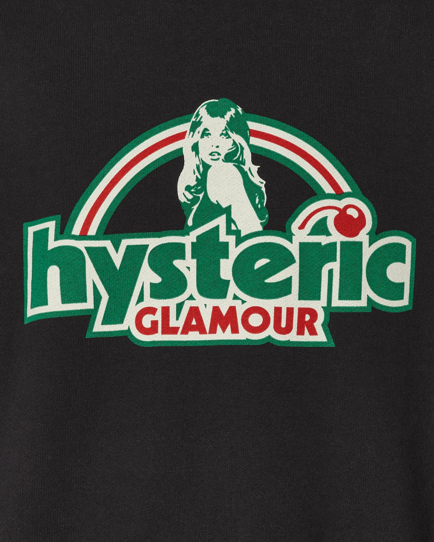 Hysteric Glamour Wmns Cherry Angels Black T-Shirts Longsleeve 01241CS019 C1