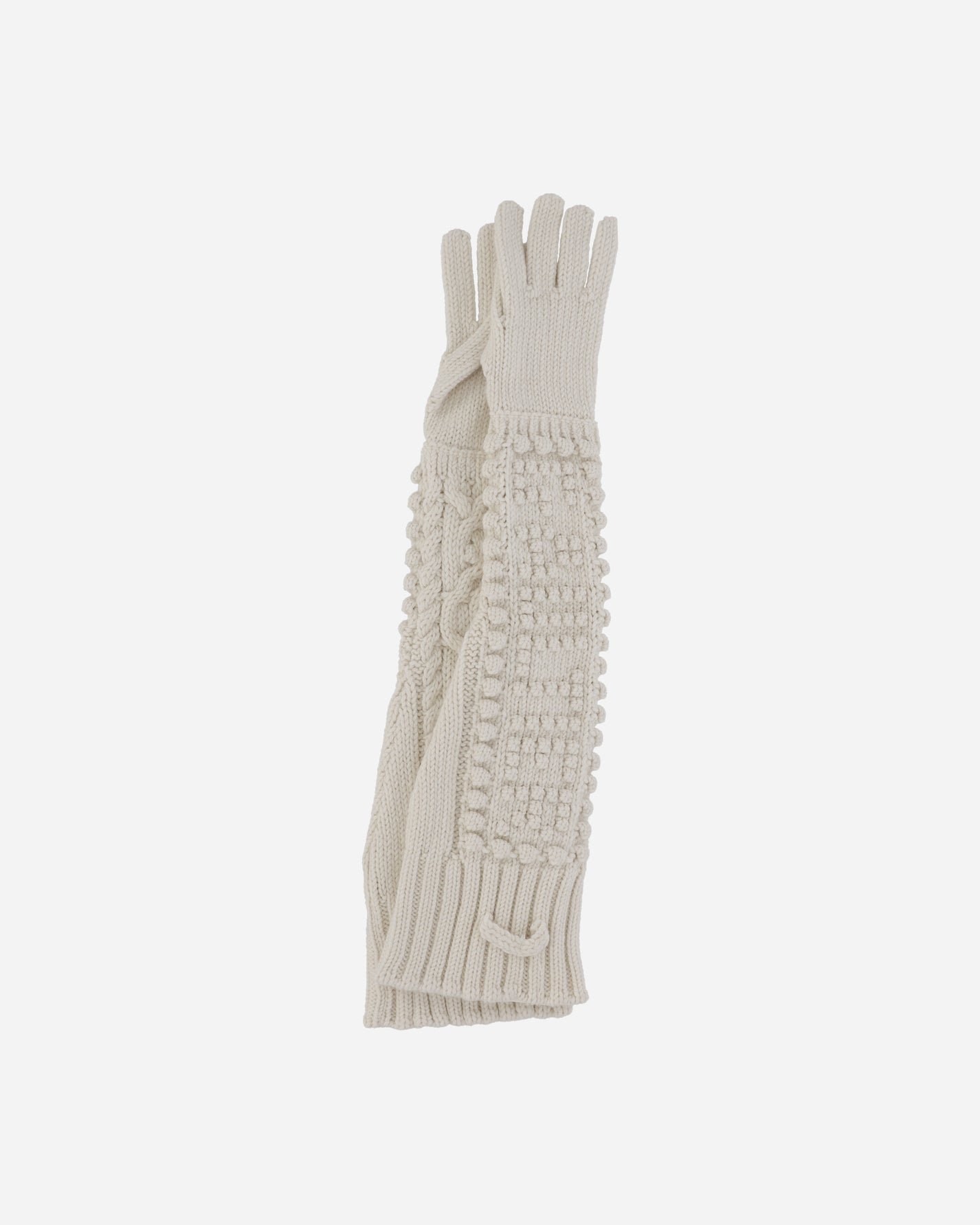 Jean Paul Gaultier Wmns Aran Gloves Cream Gloves and Scarves Gloves 2431FGN009-M080 64