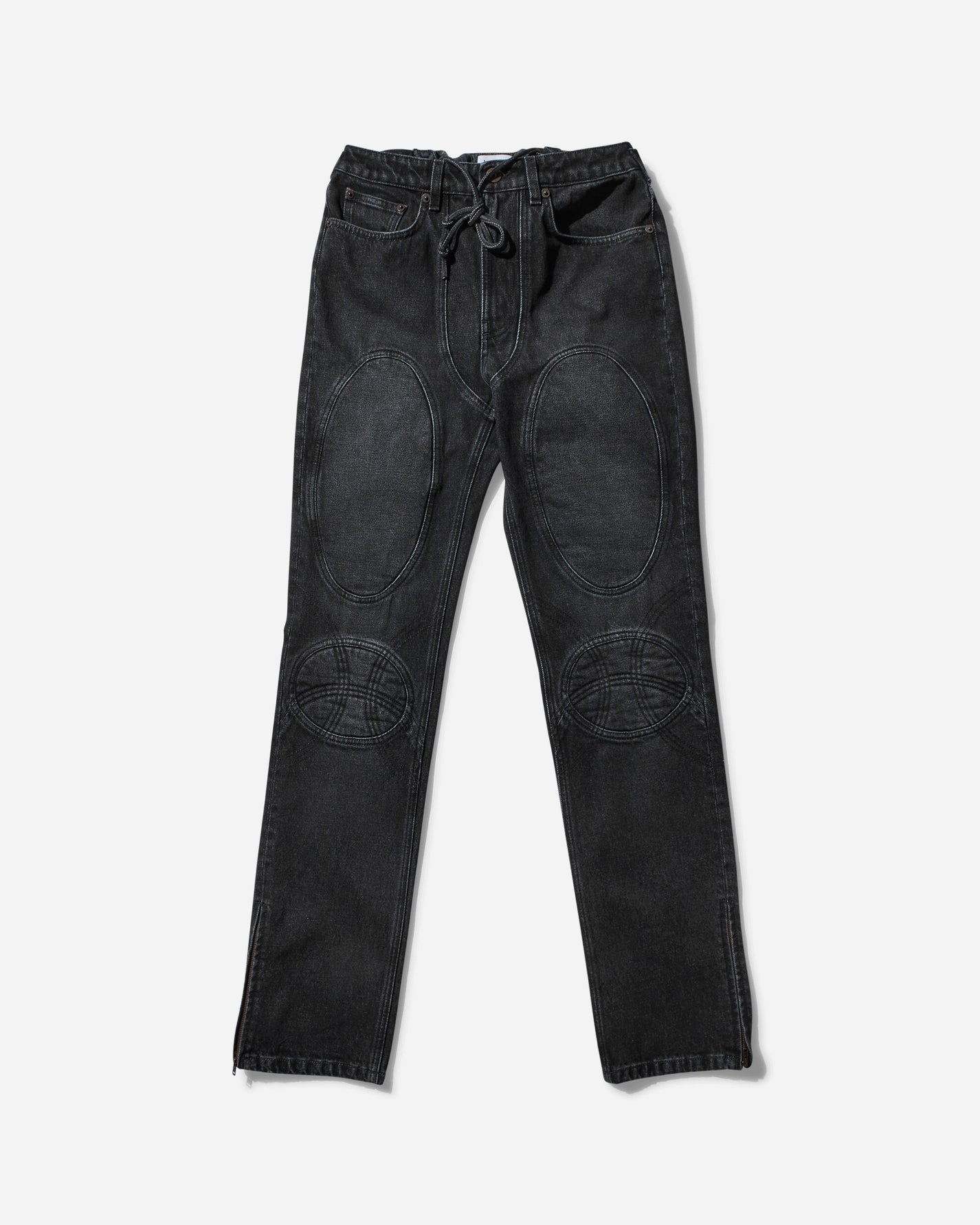 Jean Paul Gaultier Wmns Denim Jean With Lacing Vintageblack Pants Denim 2431FJE148LP-D016 06