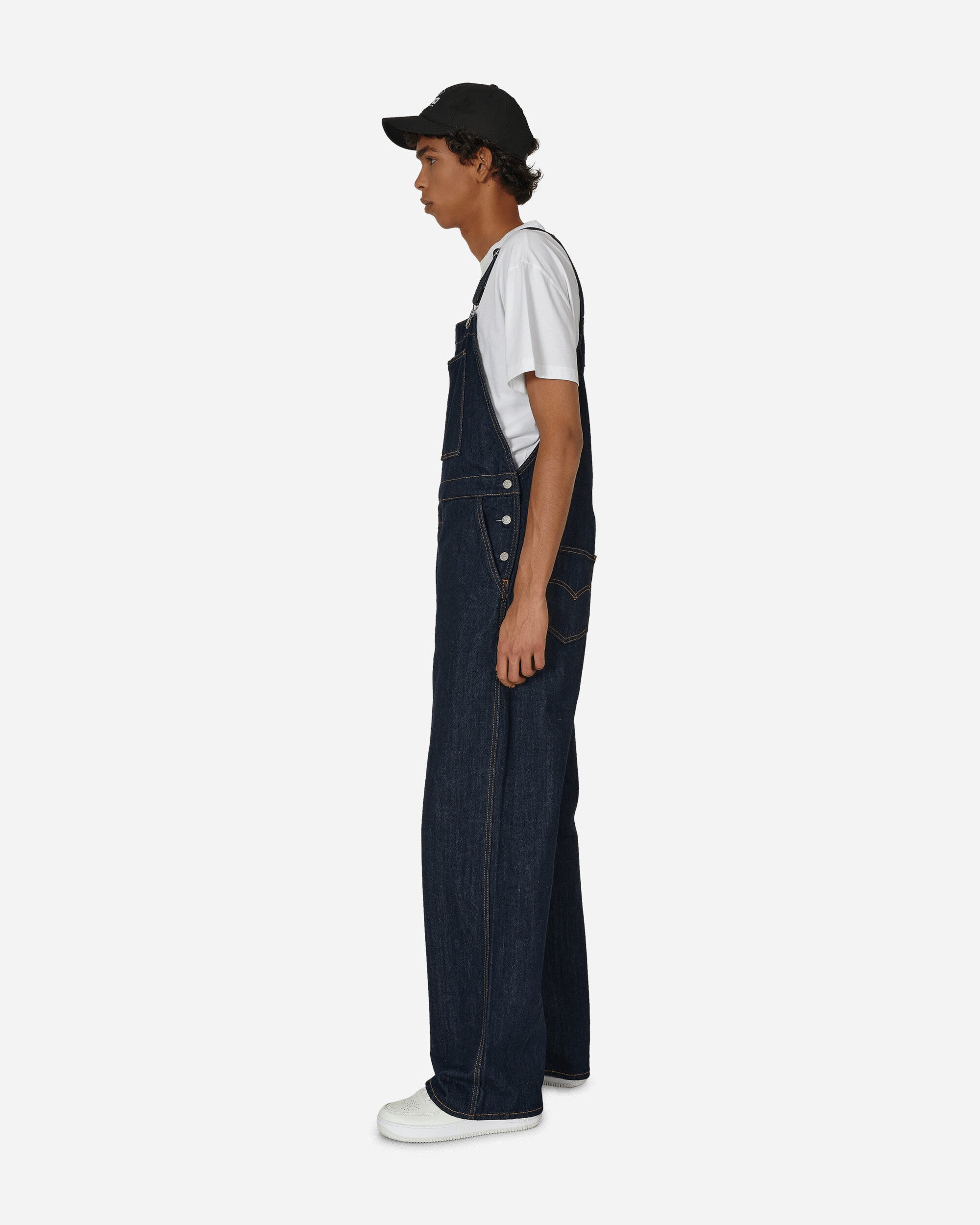 KENZO Paris Kenzo X Levi'S Denim Overall Rinse Blue Denim Pants Jumpsuits FD65DCN44LE1 DM