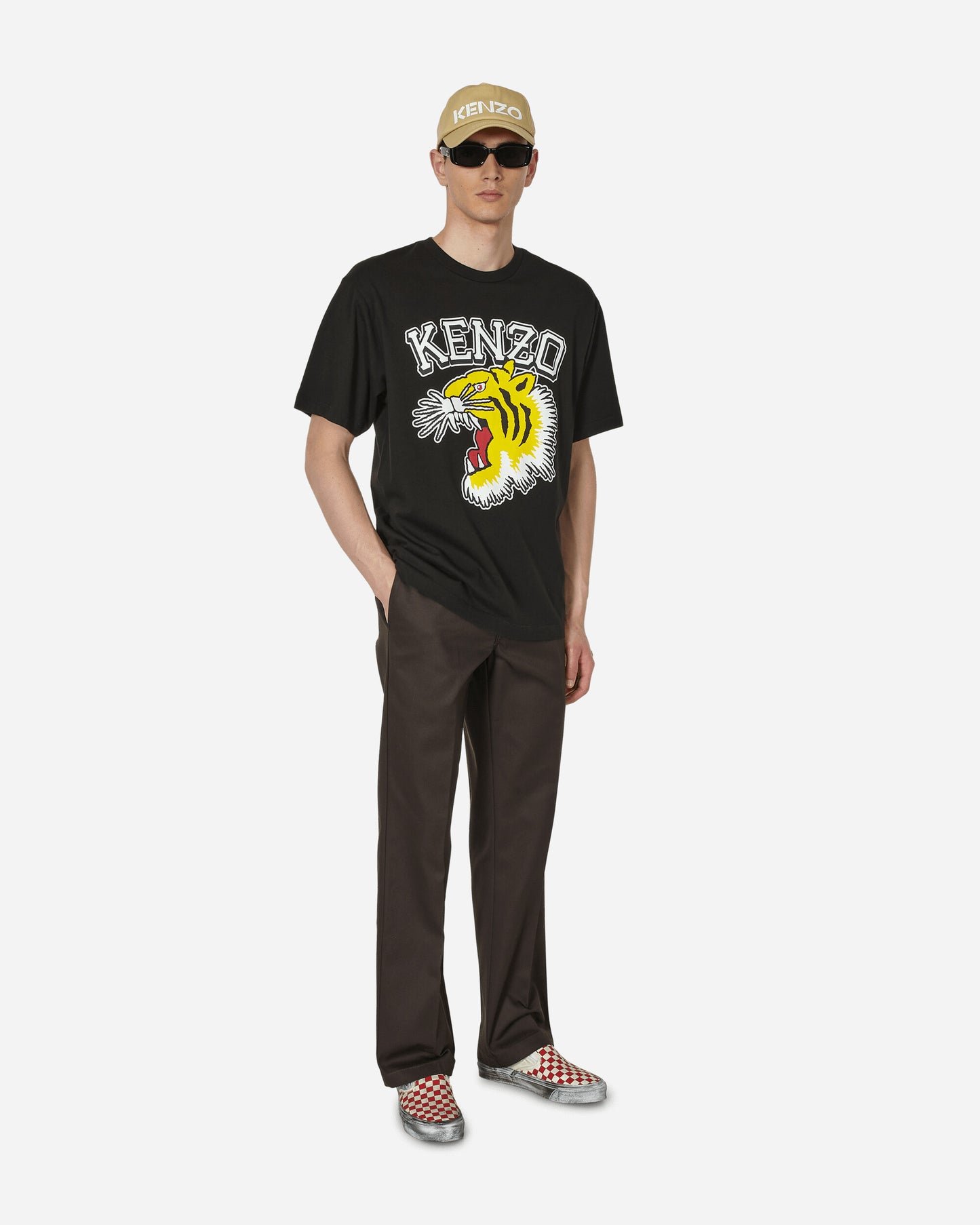 KENZO Paris Tiger Varsity Oversize T-Shirt Black T-Shirts Shortsleeve FD65TS0084SG 99J