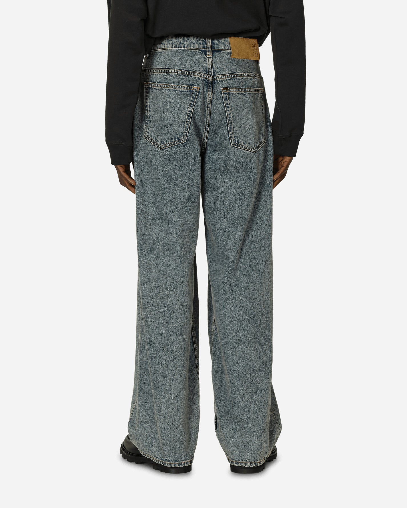 MM6 Maison Margiela Pants 5 Pockets Light Blue Pants Denim SH0LA0011 962