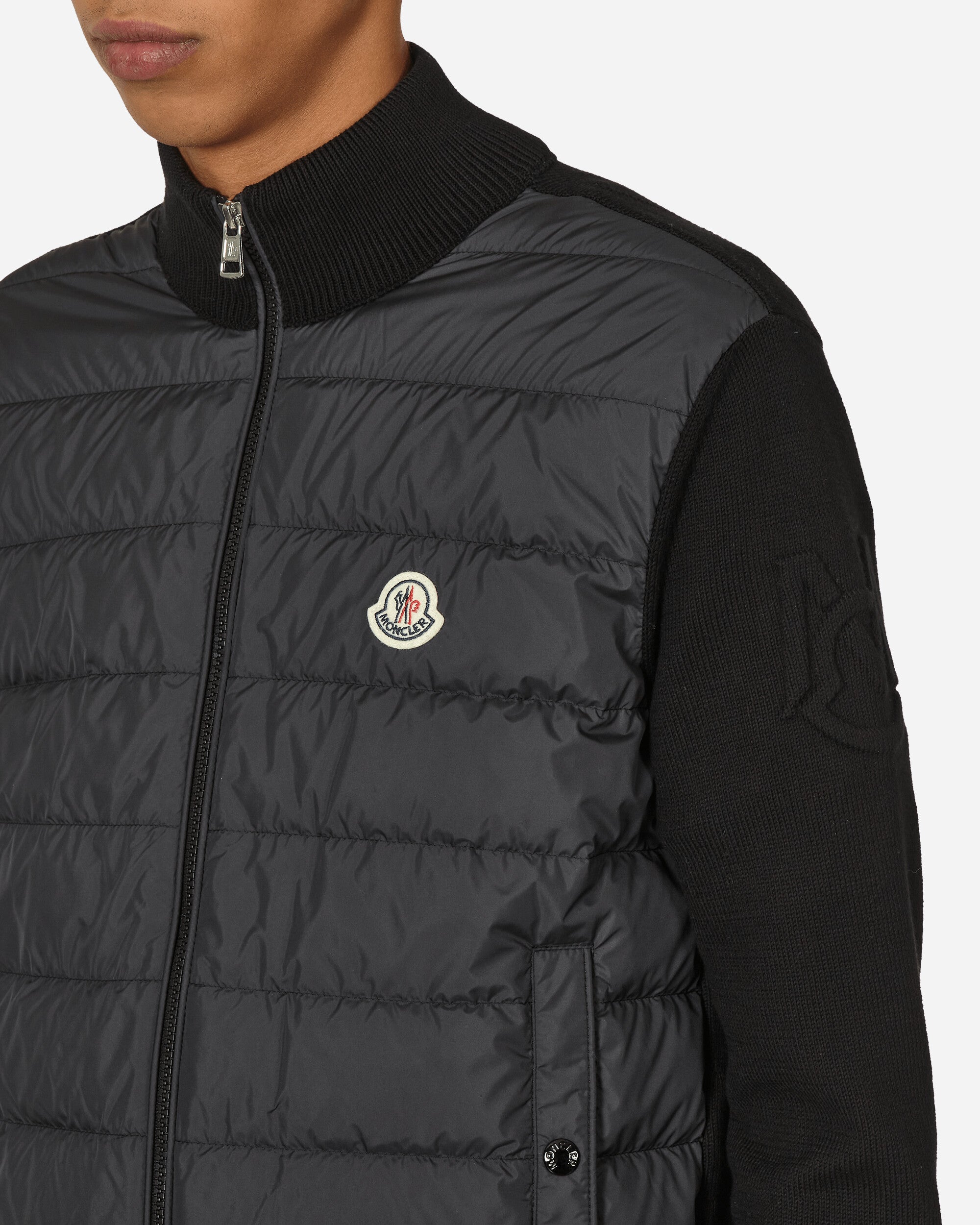 Moncler Cardigan Black Coats and Jackets Down Jackets 9B00020M1115 999