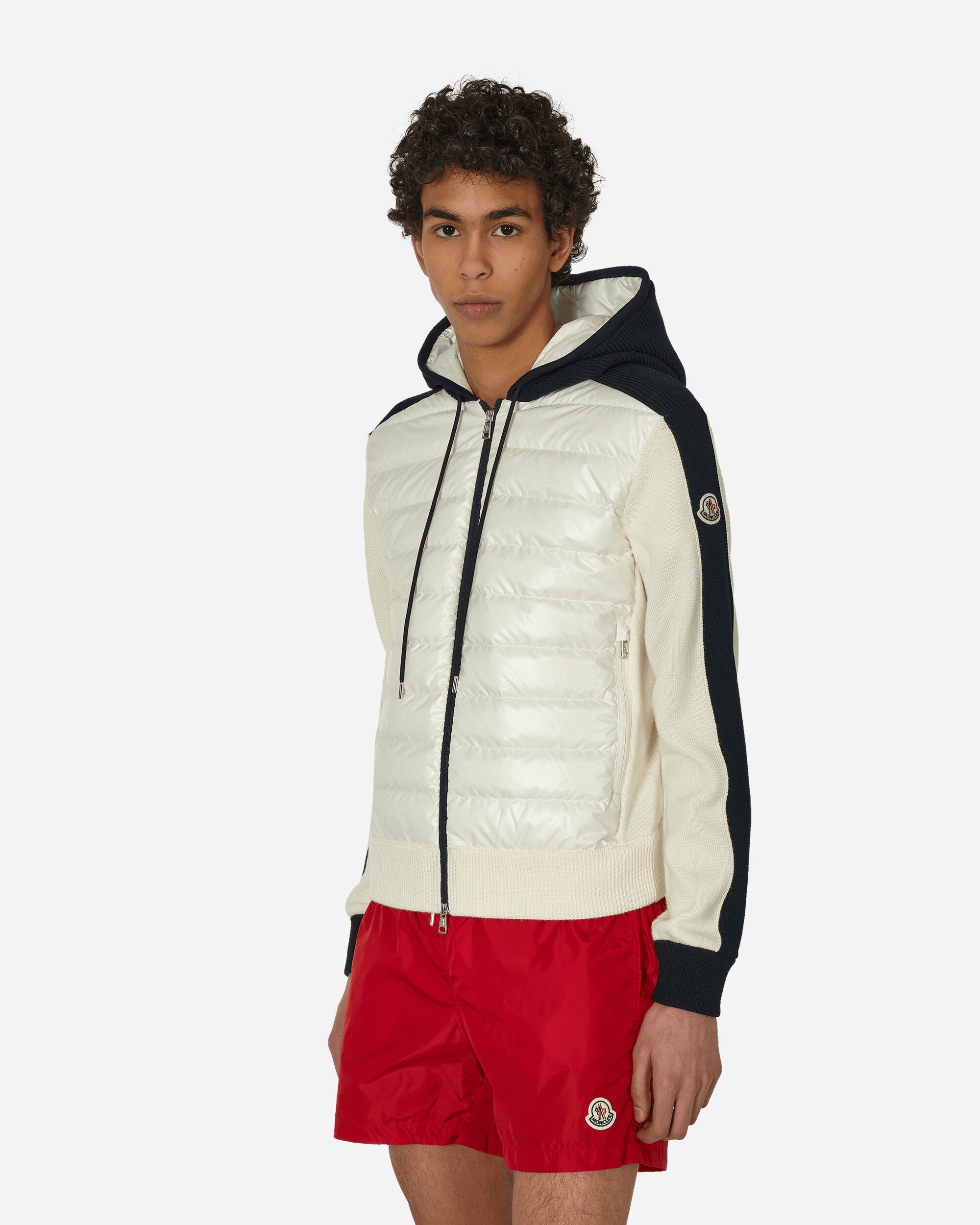 Moncler Cardigan White Coats and Jackets Down Jackets 9B00007M3238 034