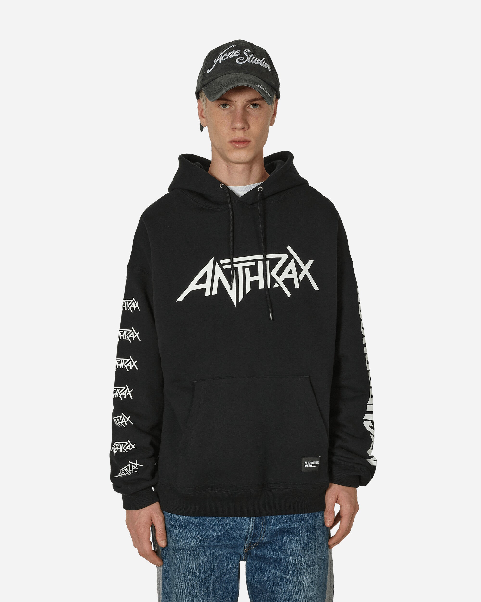Neighborhood Nh × Anthrax . Sweatparka Ls-2 Black Sweatshirts Hoodies 232UWNH-CSM02S BK