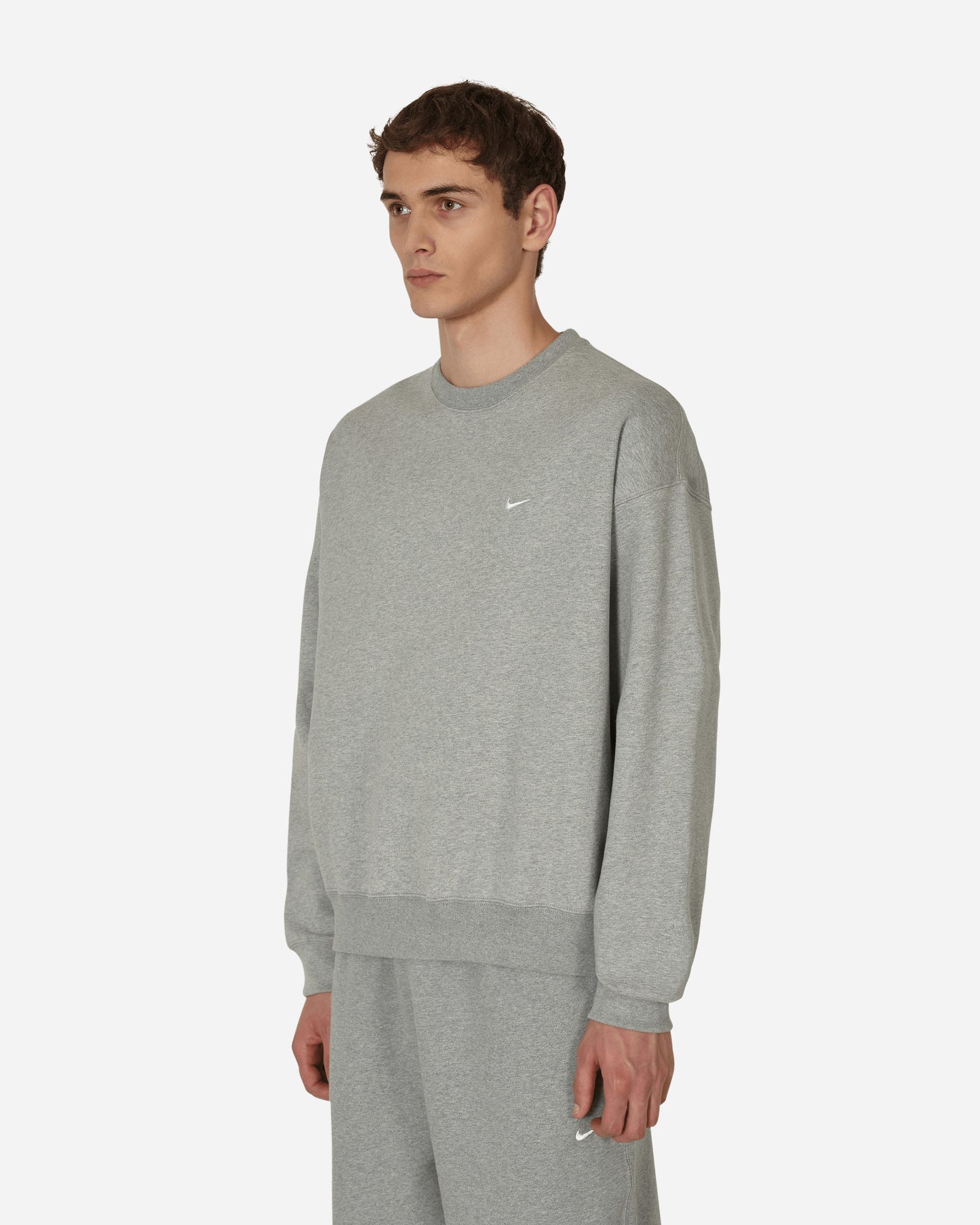 Nike Nikelab Dk Grey Heather/White Sweatshirts Crewneck CV0554-063