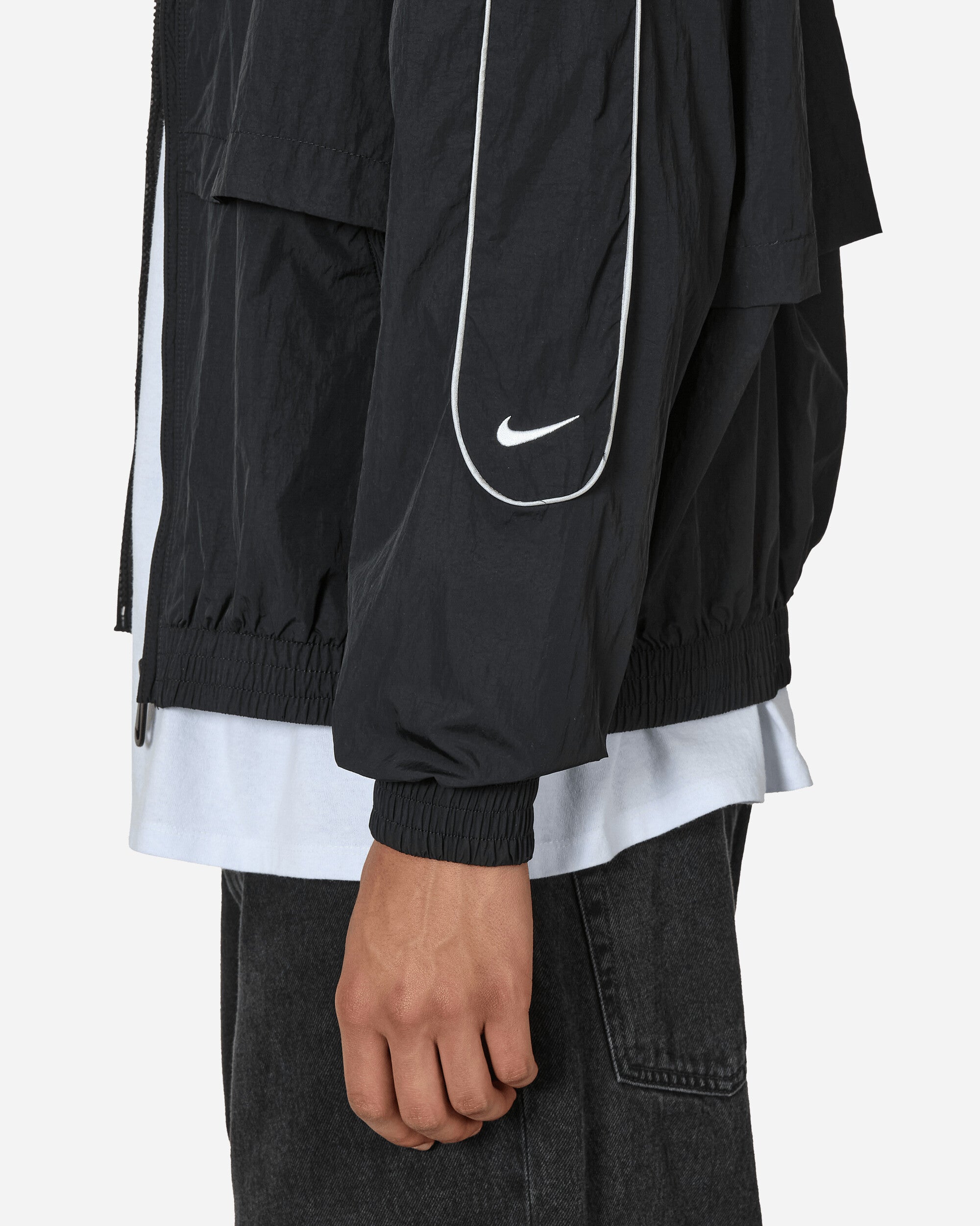 Nike M Nk Solo Swsh Wvn Trk Jkt Black/White Coats and Jackets Jackets FB8622-010