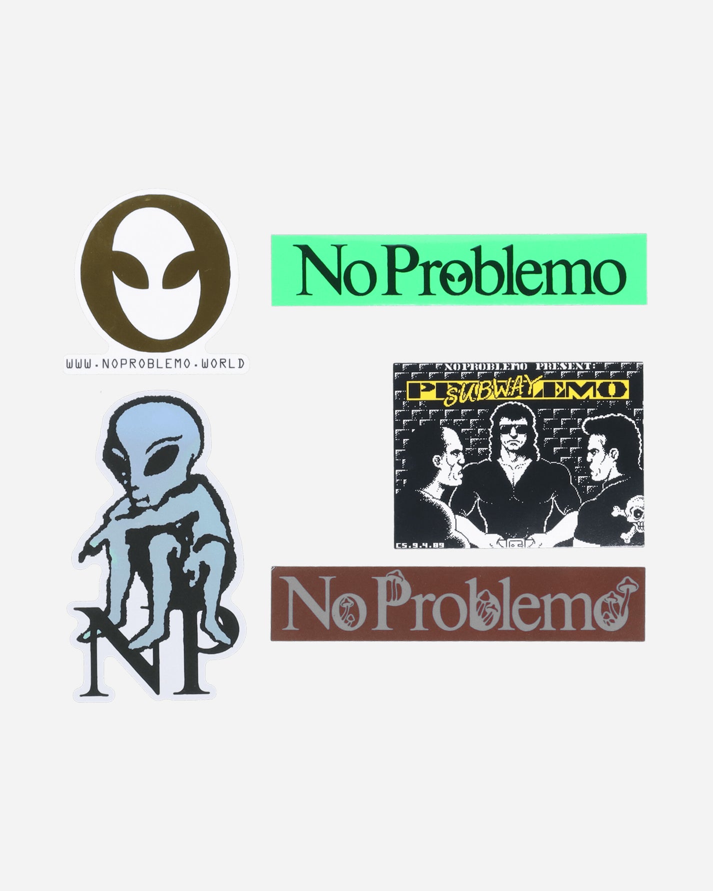 No Problemo Sticker Pack Multi Home Decor Stickers NP9040002 MULTI