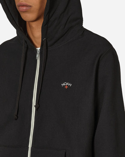 Noah Lightweight Zip-Up Black Sweatshirts Hoodies SS2NOAH BLK