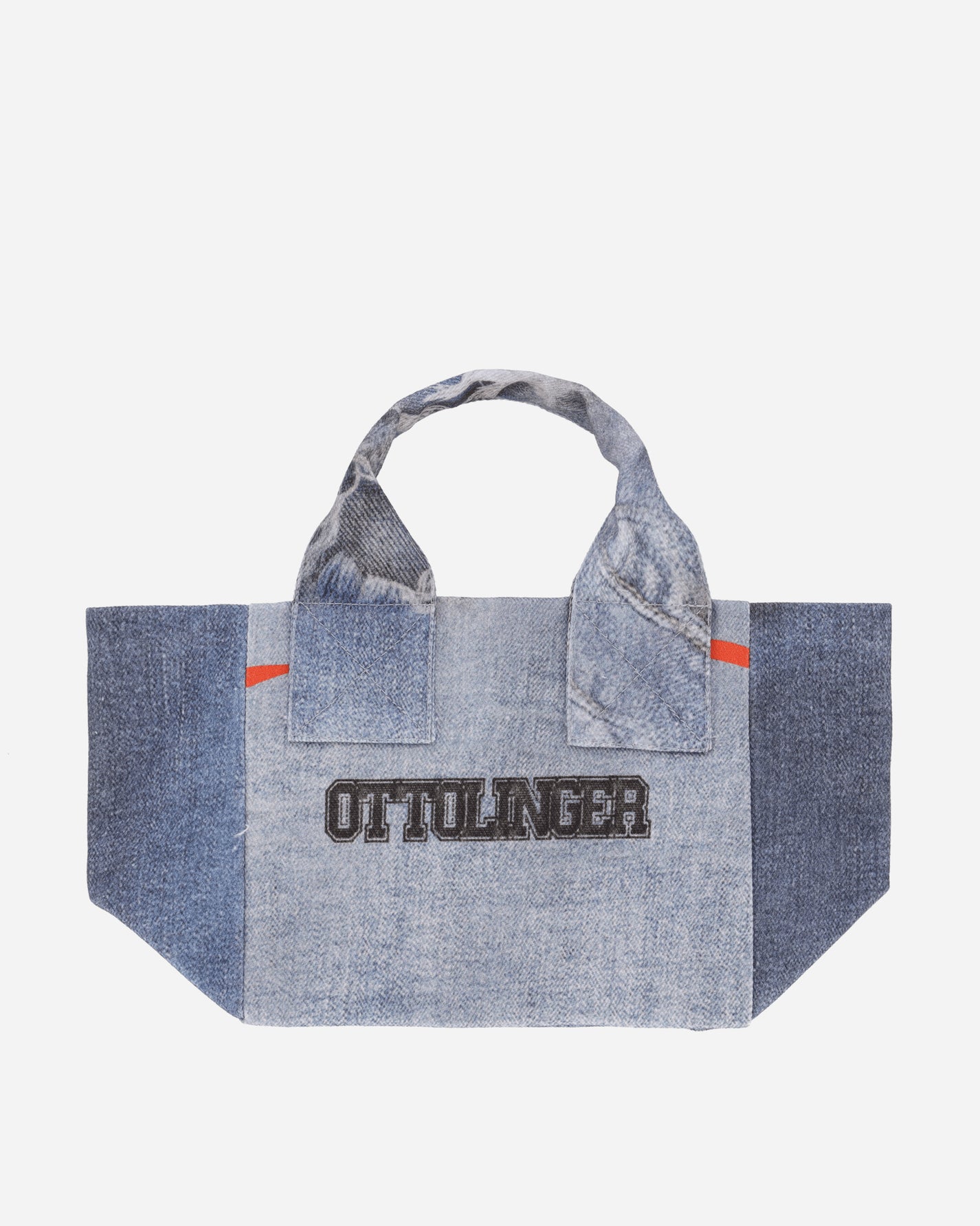 Ottolinger Wmns Denim Tote Bag Mini Denim Print Bags and Backpacks Shoulder Bags 128-900528-01 PRI