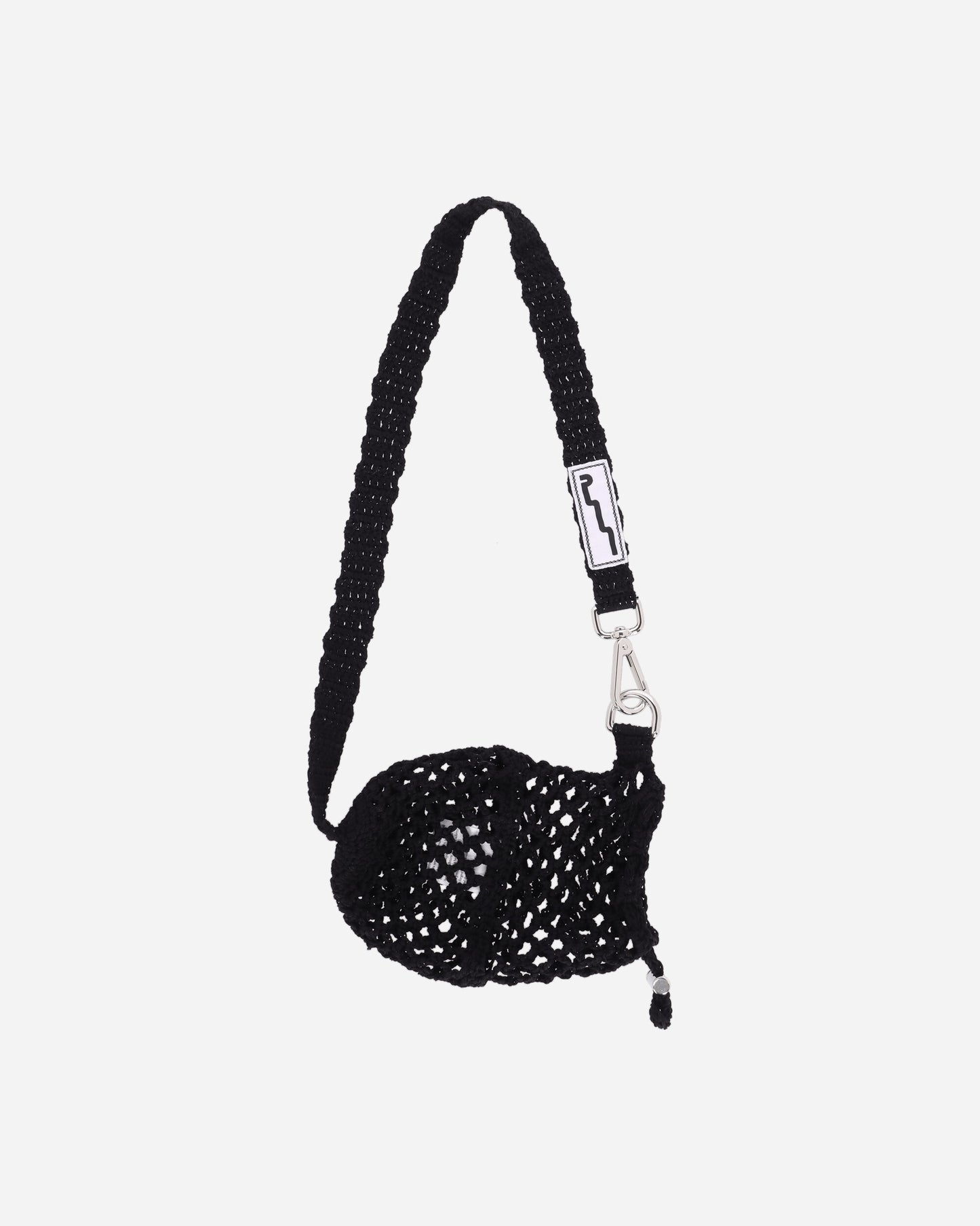 SSU Wmns Crochet Mesh Stitch Crossbody Bag Black Bags and Backpacks Shoulder Bags CRMSTCB BLACK