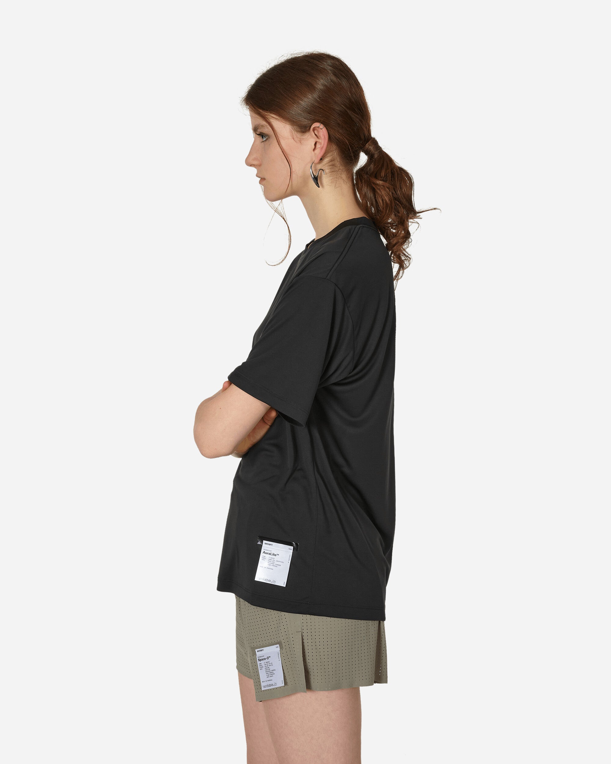 Satisfy Auralite T-Shirt Black T-Shirts Shortsleeve 5086 BK-OV