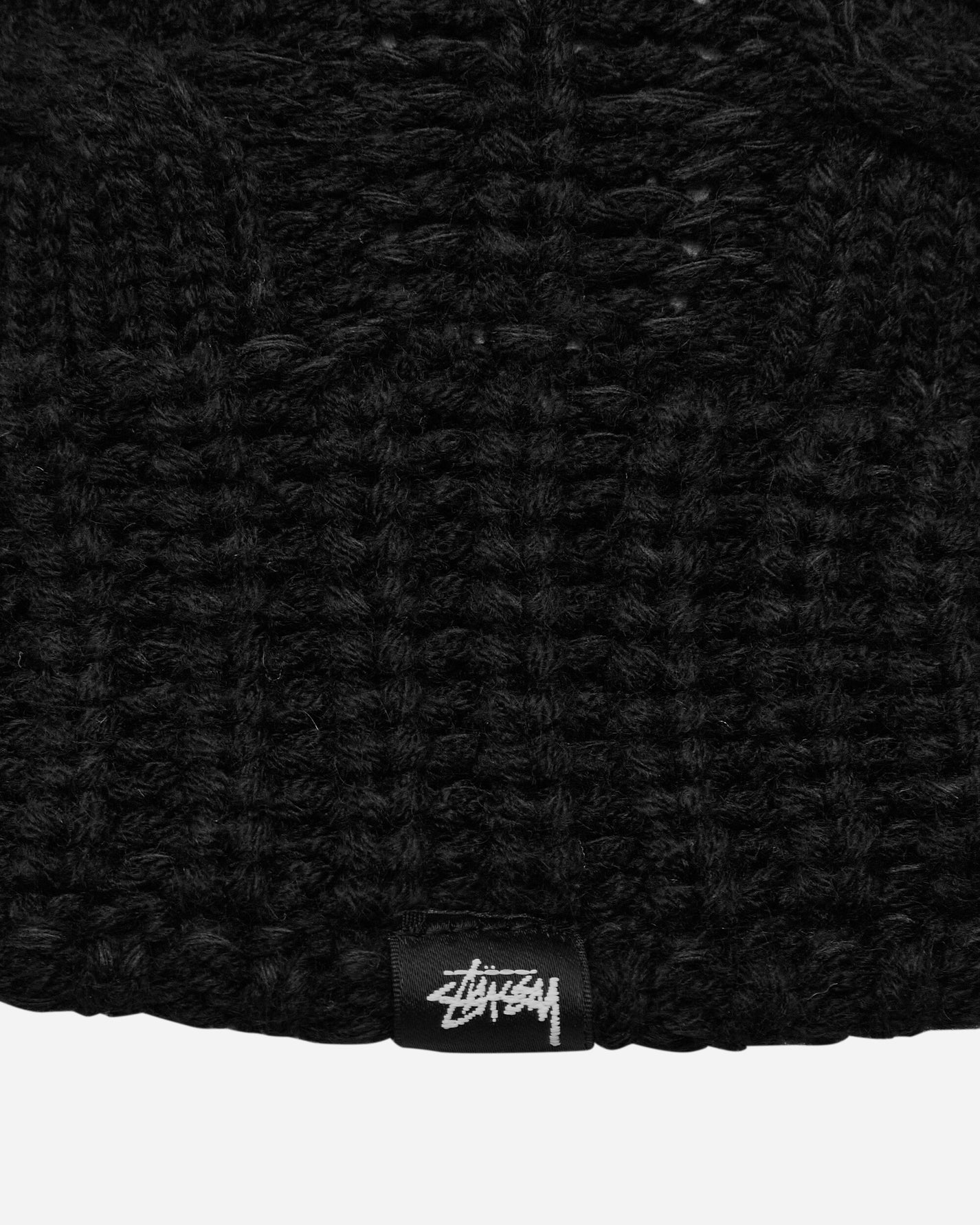 Stüssy Cable Knit Bucket Hat Black Hats Bucket 1321193 0001