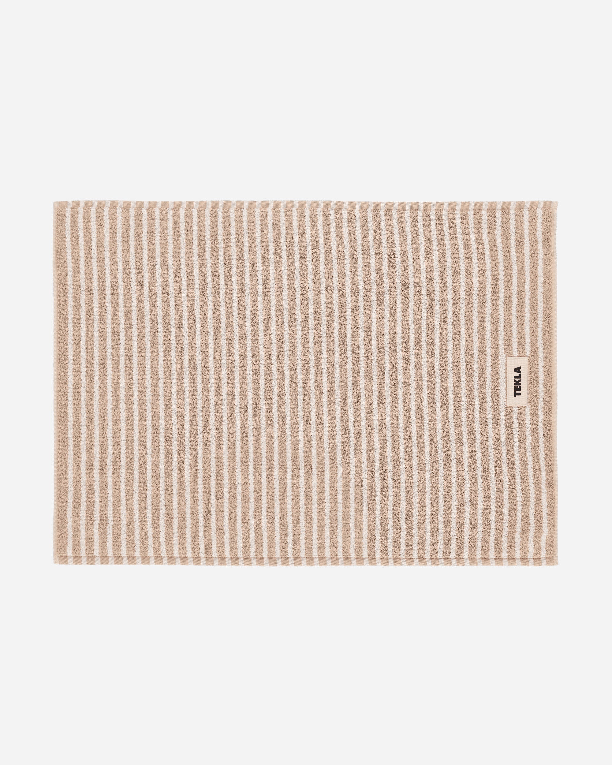 Tekla Bath Mat - Striped Ivory Stripes Textile Bath Towels BM-IVST-70x50 IVST