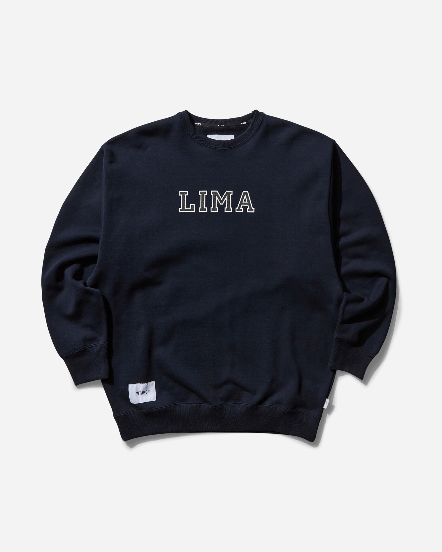 WTAPS Cut & Sewn 18 Navy Sweatshirts Crewneck 242ATDT-CSM18 002