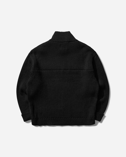 WTAPS Knit 03 Black Sweatshirts Zip-Ups 242MADT-KNM03 001