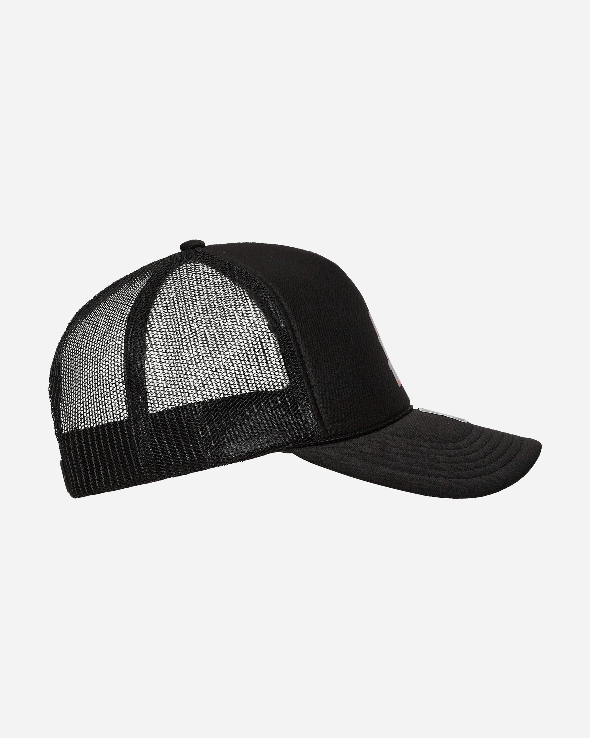 aNYthing Stacked Trucker Black Hats Caps ANY-104 BK