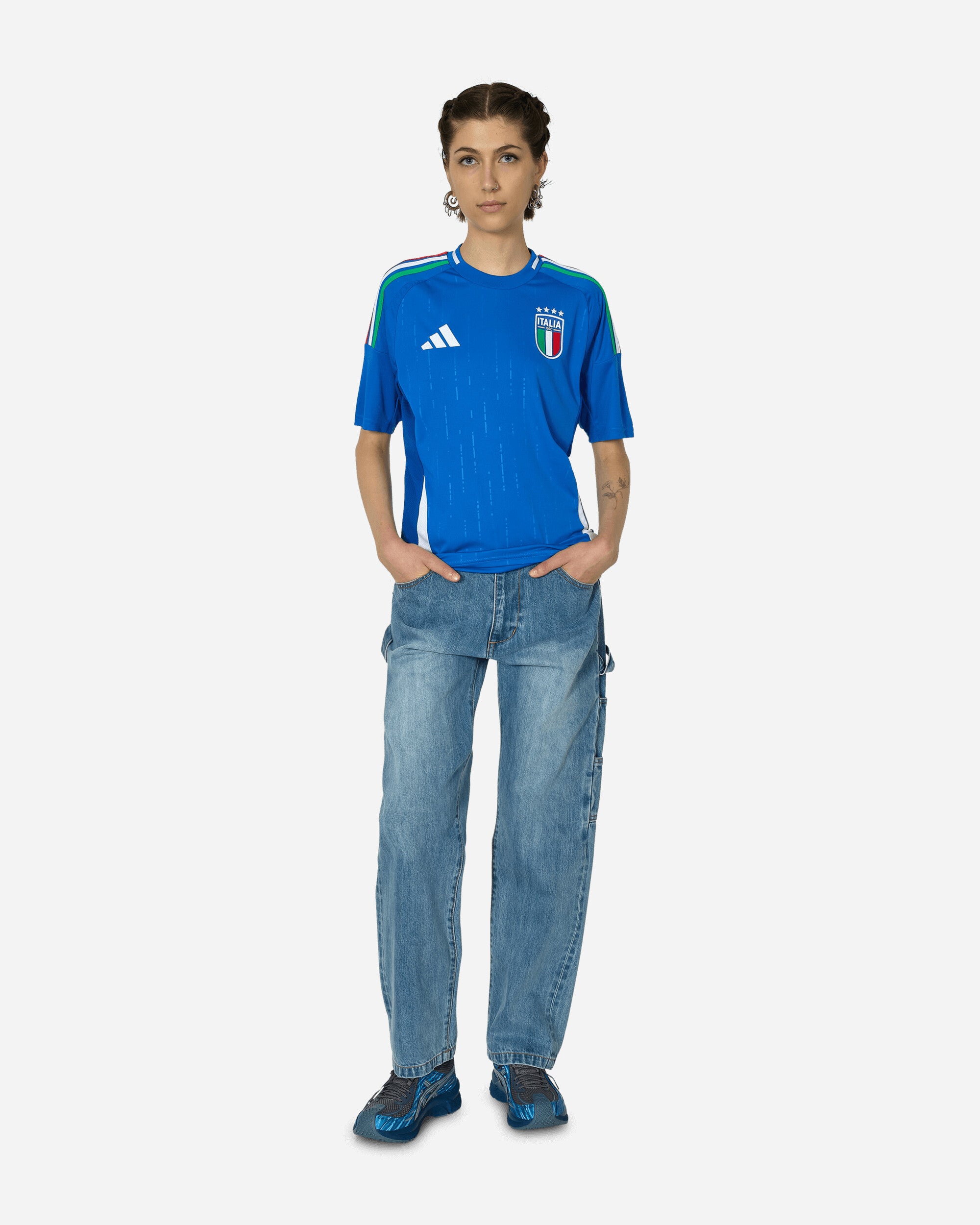 adidas Figc H Jsy Blue T-Shirts Shortsleeve IN0657