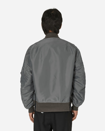 sacai Nylon Twill Blouson Grey Coats and Jackets Bomber Jackets SCM-201 326