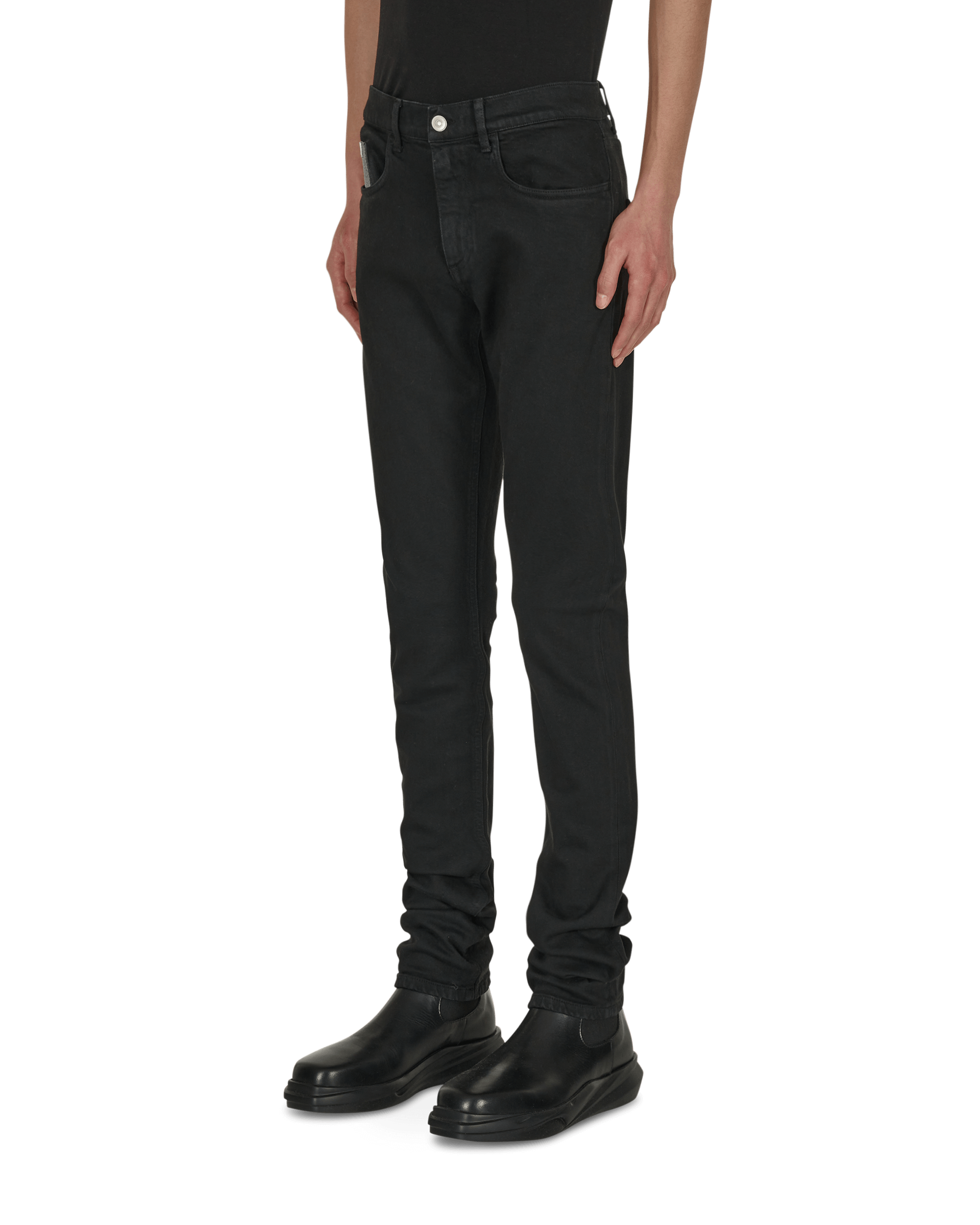 1017 Alyx 9SM 6 Pocket Skinny Black Pants Denim AAMPA0271FA01 BLK0001