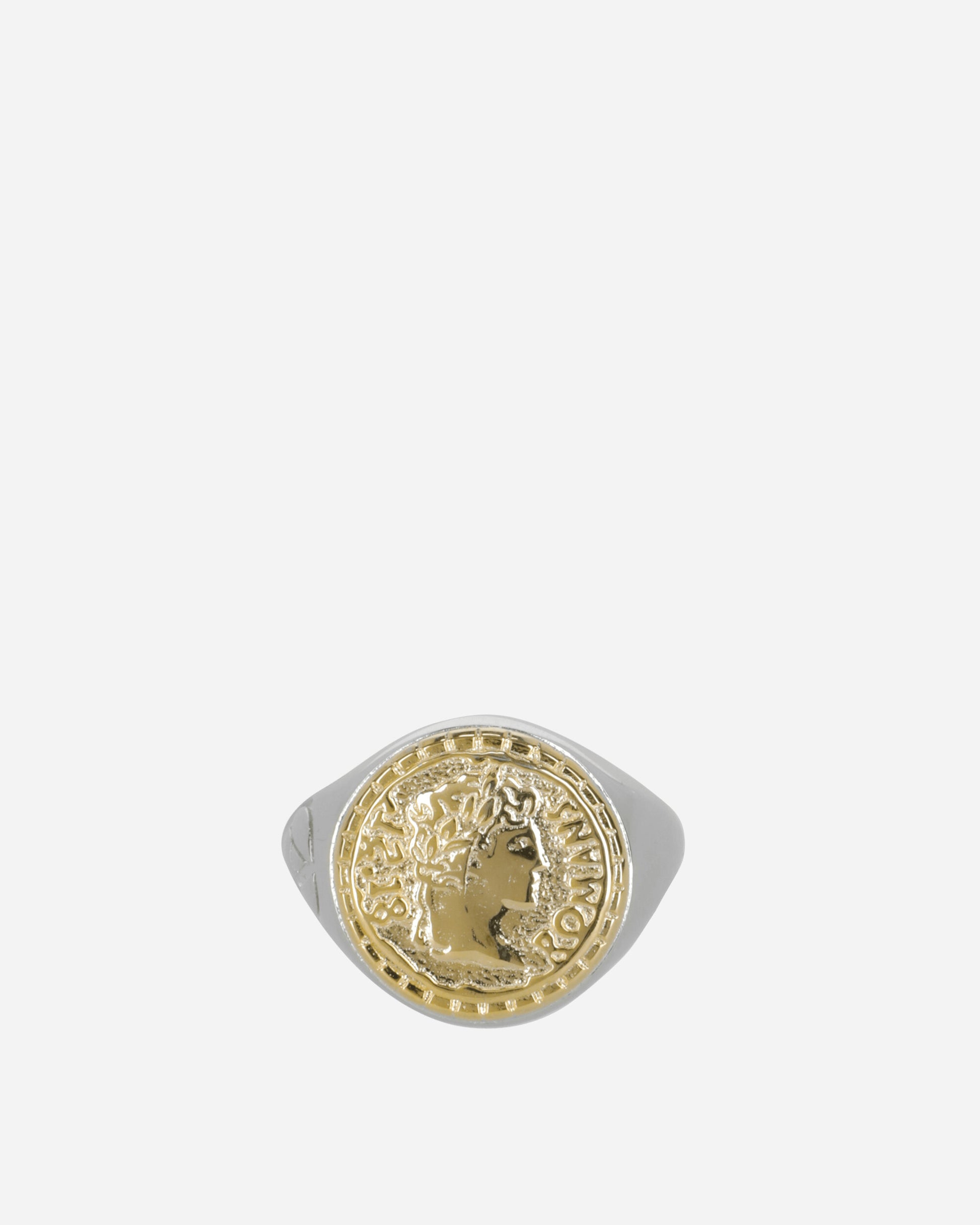 Aries Aries Signet Ring SIlver/Gold Jewellery Rings FUAR90103 SG