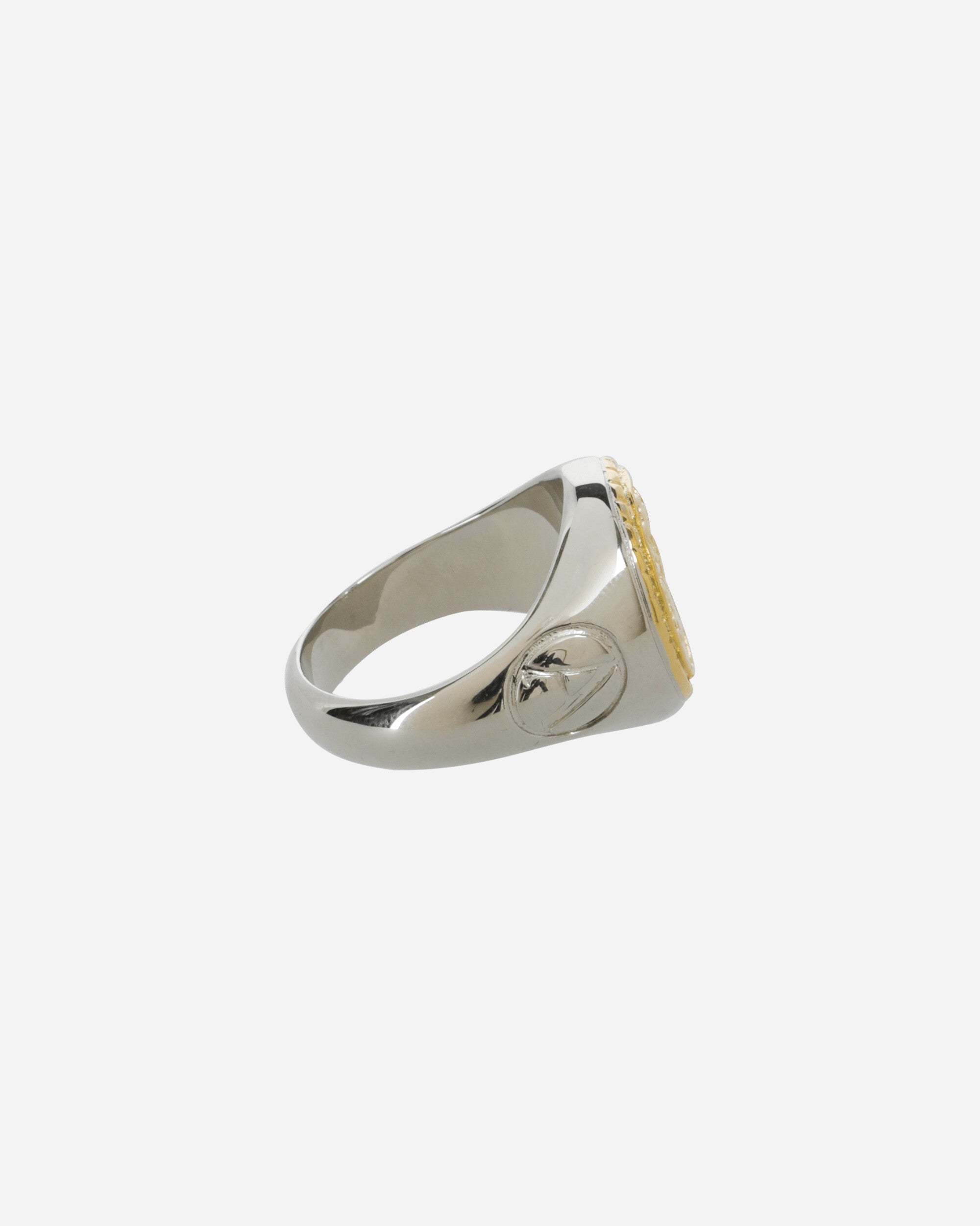 Aries Aries Signet Ring SIlver/Gold Jewellery Rings FUAR90103 SG