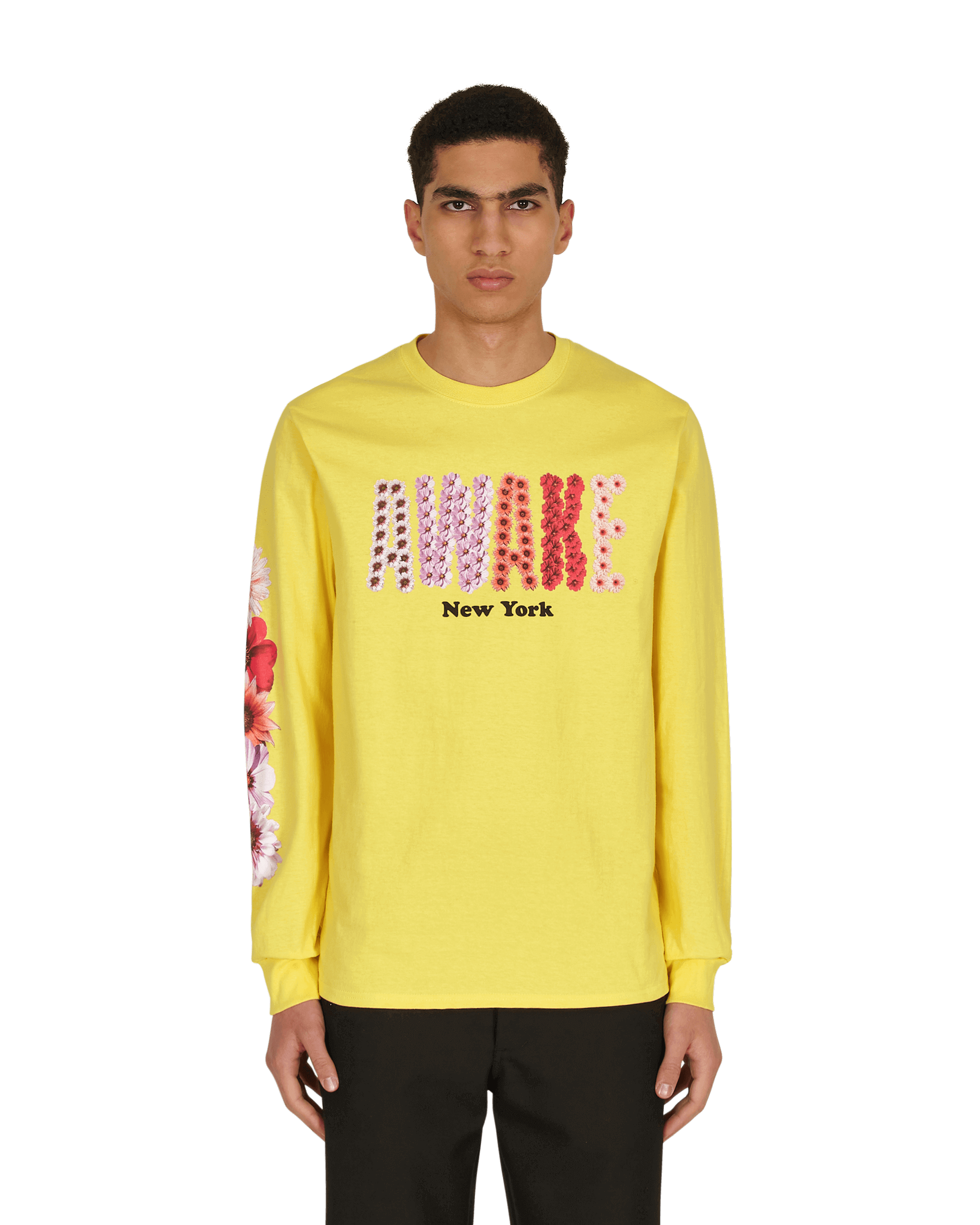 Awake NY Bloom Yellow T-Shirts Longsleeve AWK-SS21-TS002 YELLOW