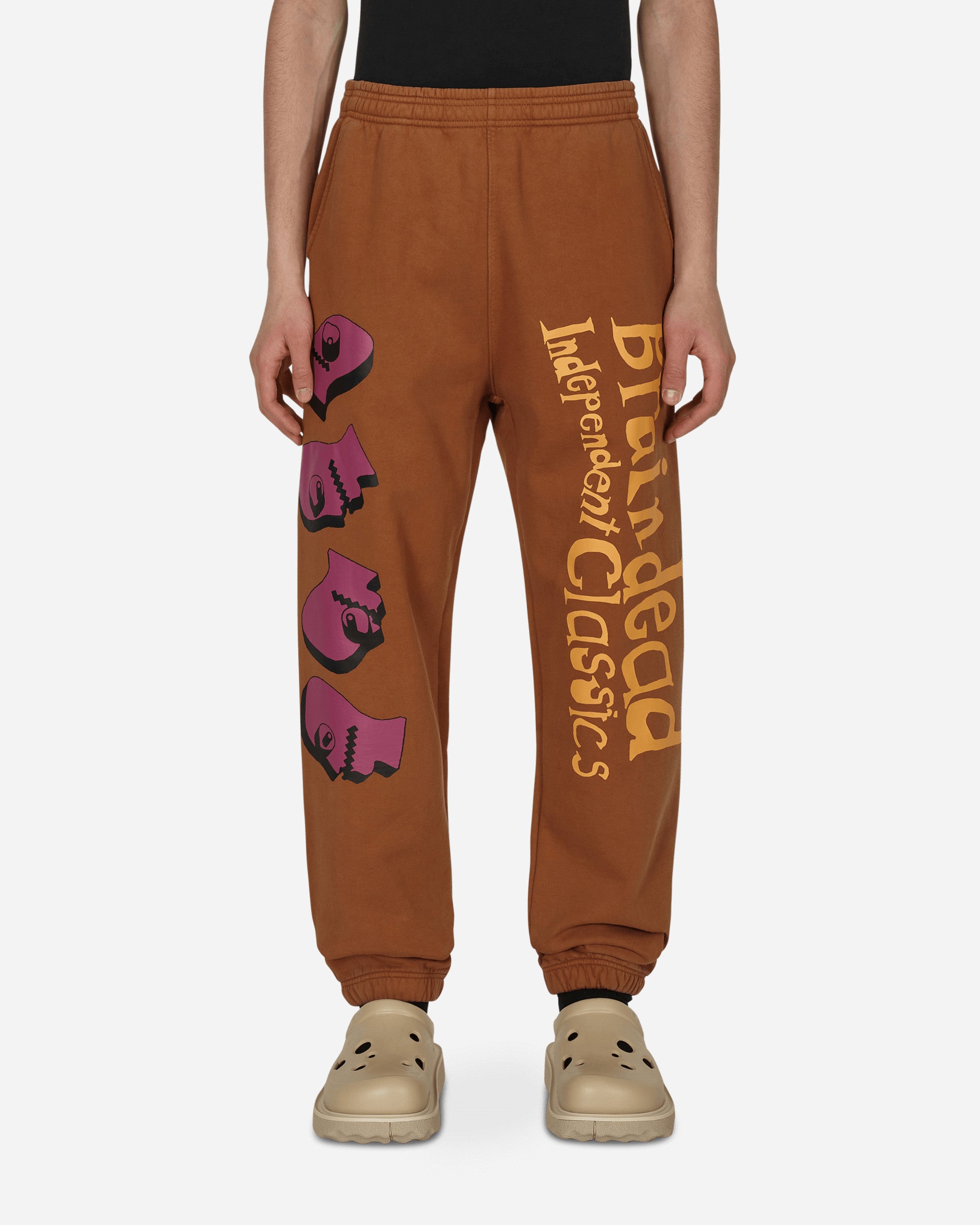 Brain Dead Independent Classics Brown Pants Sweatpants BDP22B00002321 BR01