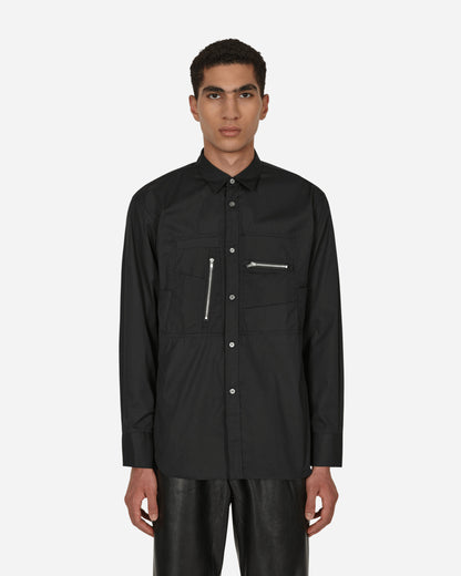 Comme Des Garçons Shirt Mens Shirt Woven Black Shirts Longsleeve FJ-B001-W22 1