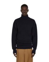 Hed Mayner Turtleneck Pullover Navy Knitwears Sweaters AW21K05NVY 001