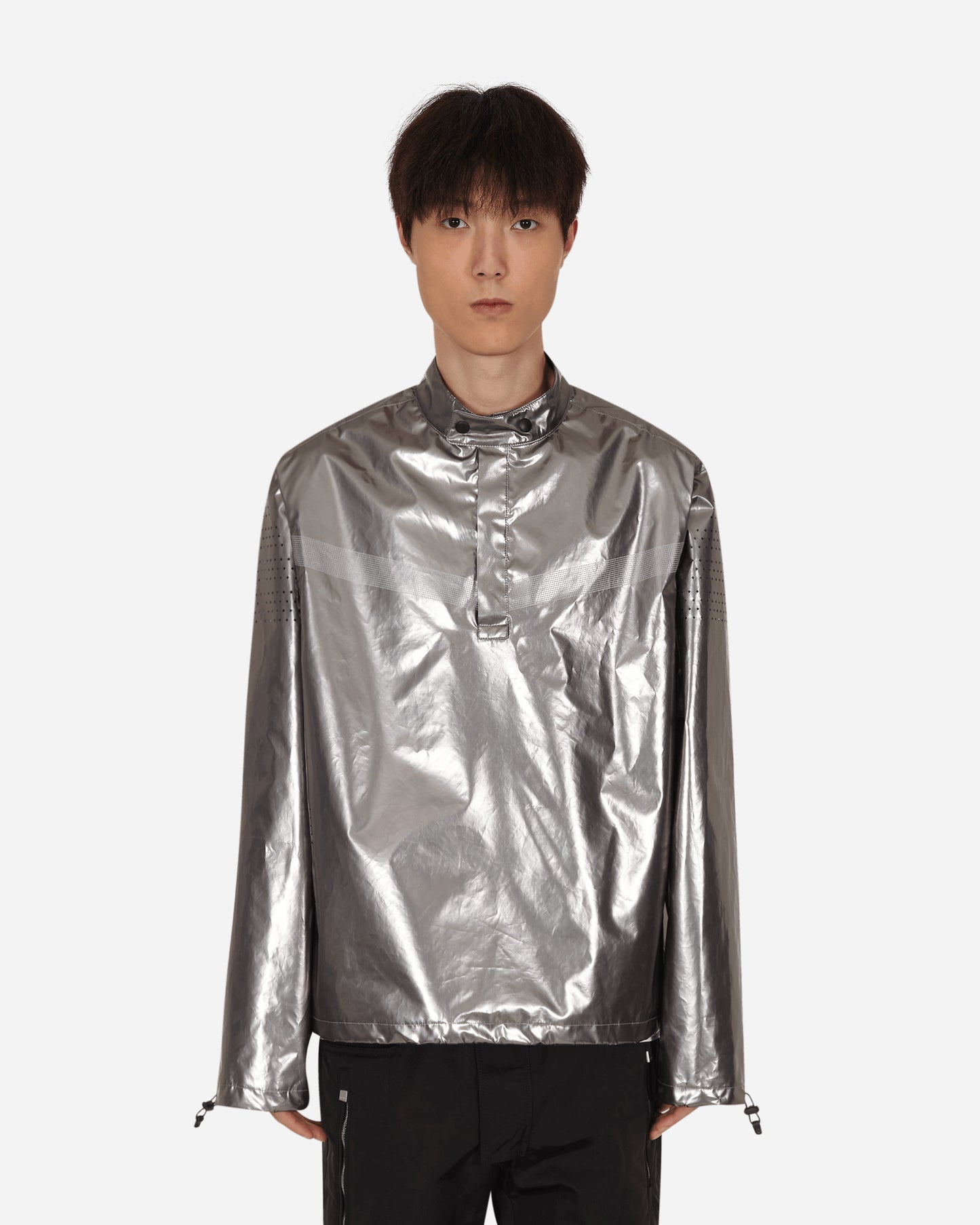 Slam Jam Devo Reverse Evolution Track Top Silver Coats and Jackets Jackets BBM0007WO01 GRY002