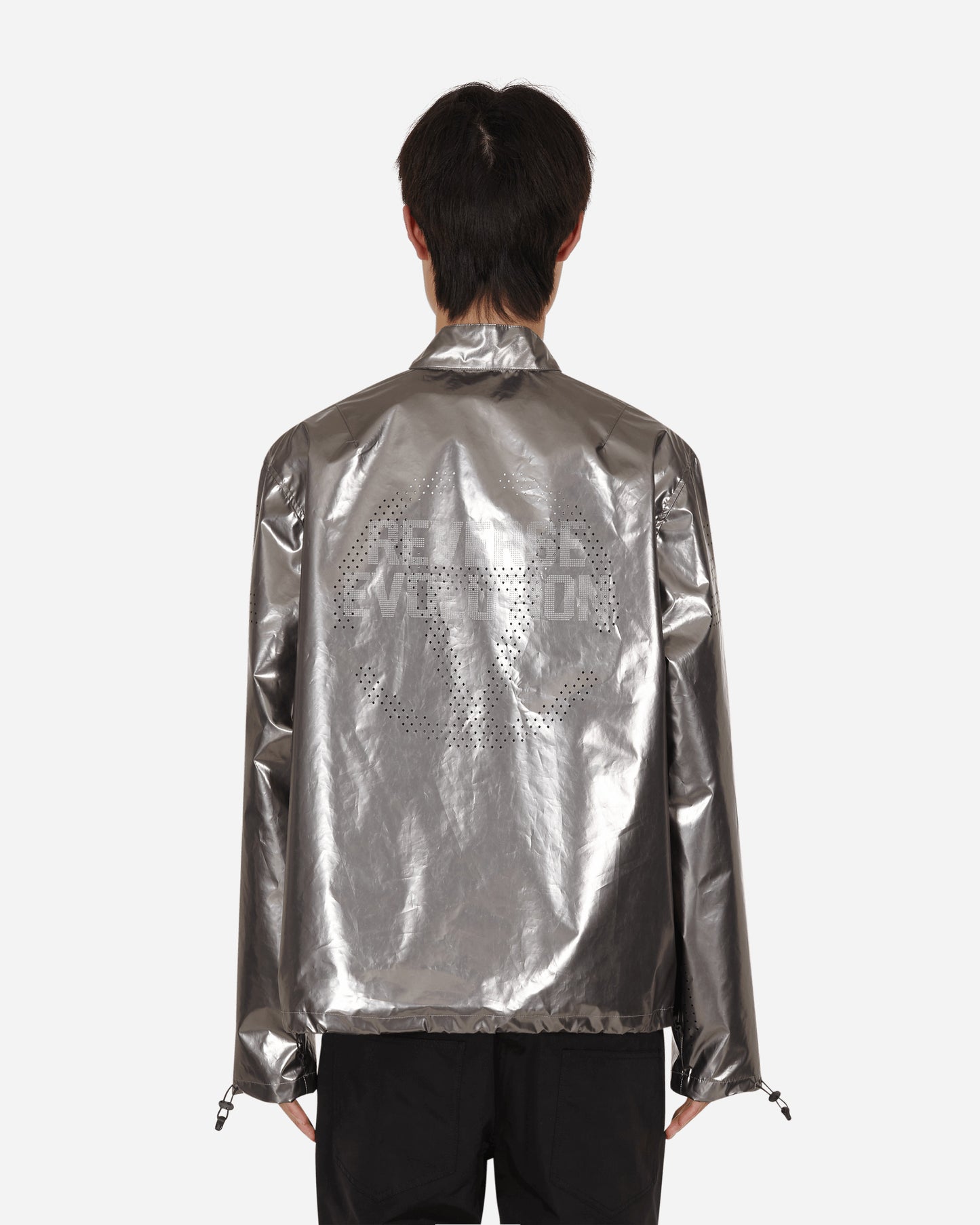 Slam Jam Devo Reverse Evolution Track Top Silver Coats and Jackets Jackets BBM0007WO01 GRY002