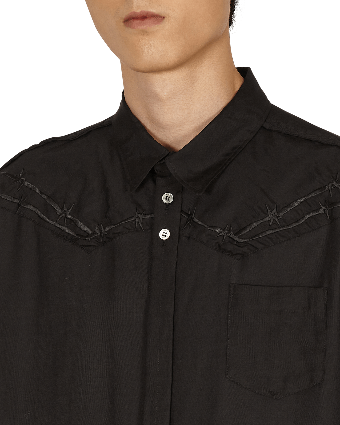 Undercover Shirt Black Shirts Longsleeve UC1A4404 BLACK