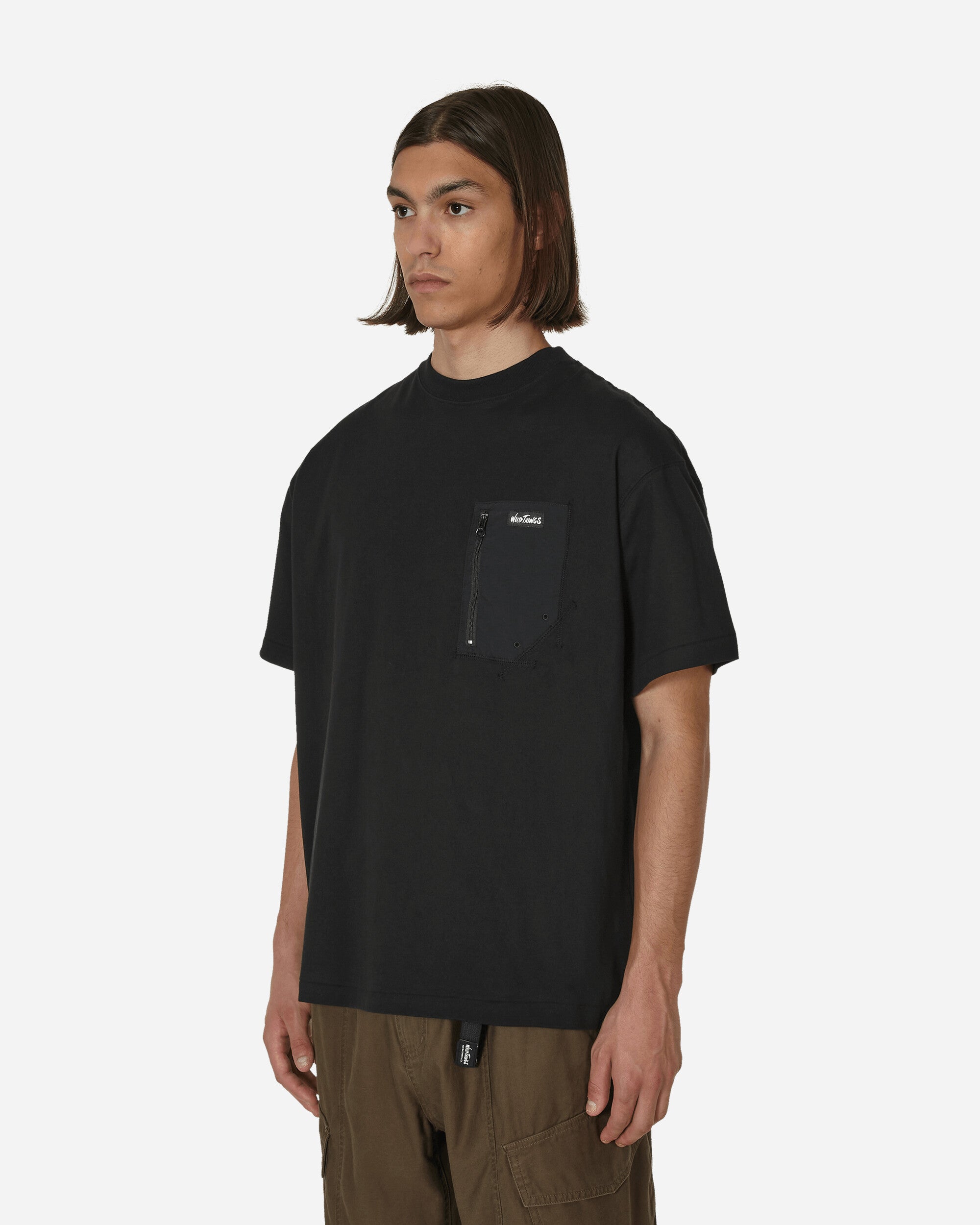 Wild Things Camp Pocket Tee Black T-Shirts Shortsleeve WT231-012 BLACK